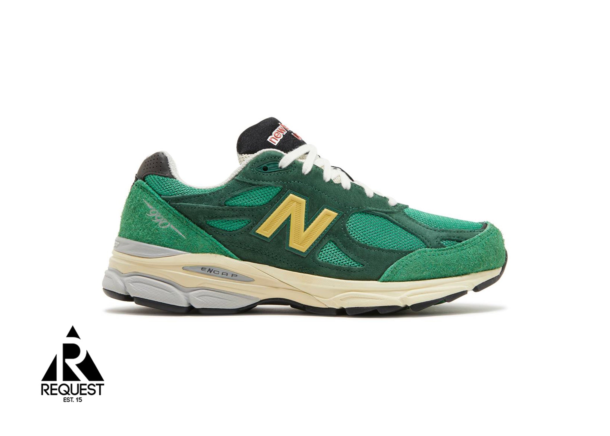 New Balance 990v3 MiUSA "Varsity Green Gold"