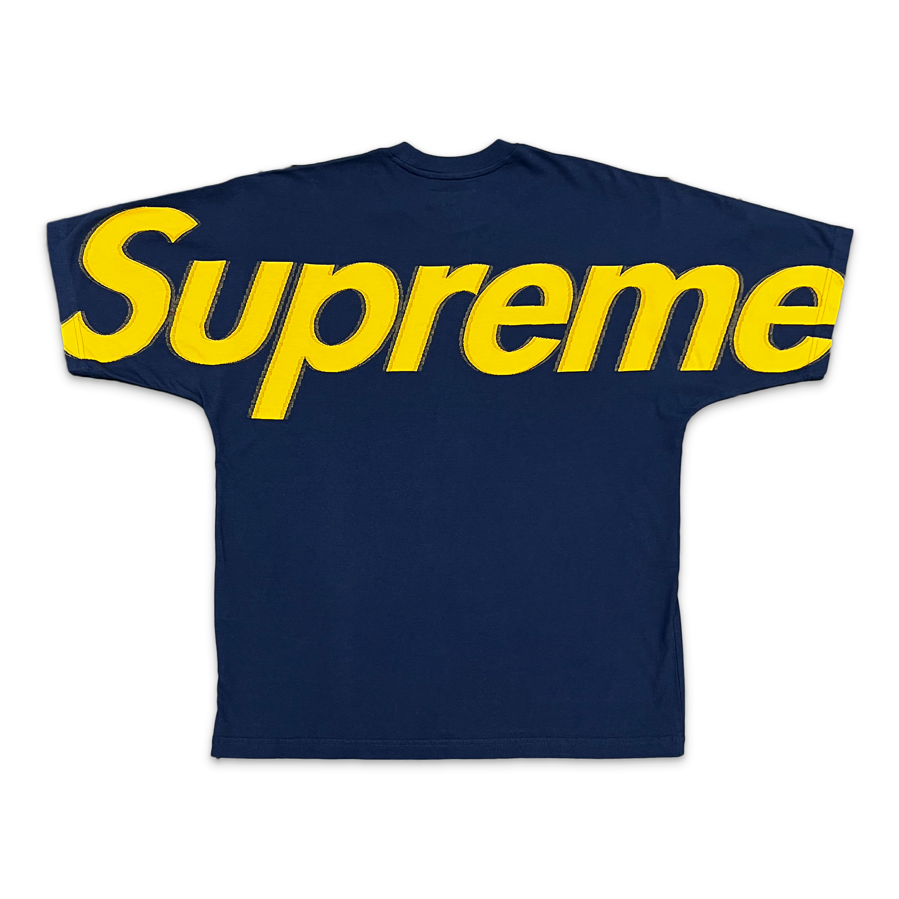 Supreme, Intarsia S/S Tee "Navy" (SS25)
