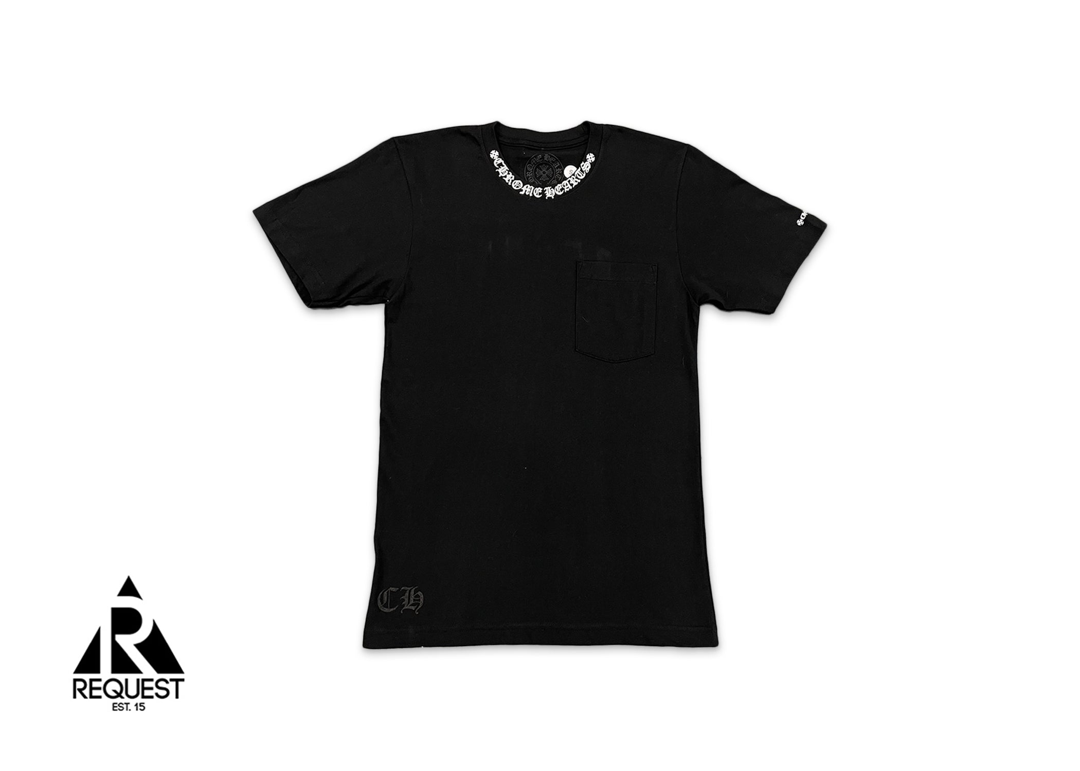 Chrome Hearts, Neck Logo Pocket Tee "Black"