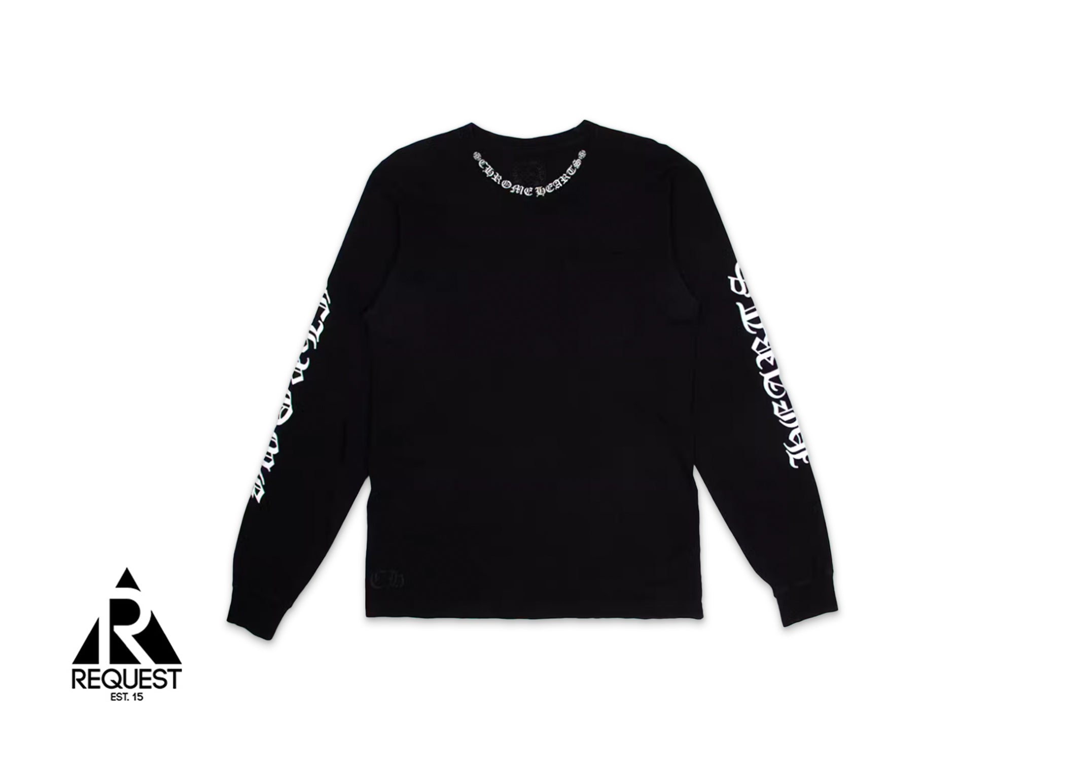 Chrome Hearts Neck Scroll L/S Tee "Black"