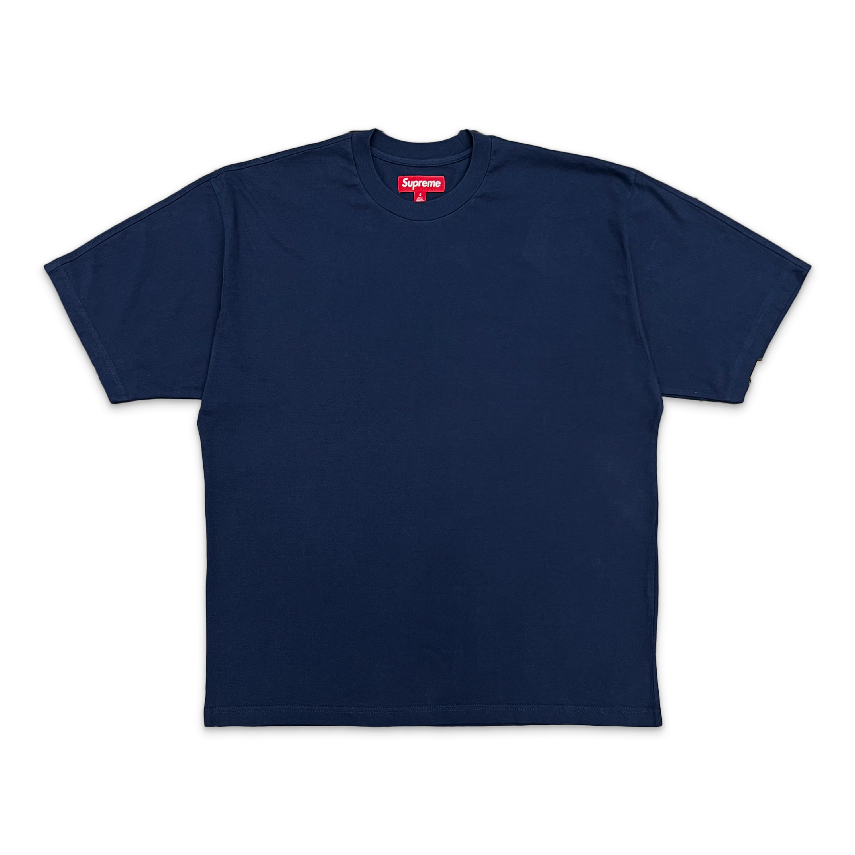 Supreme, Intarsia S/S Tee "Navy" (SS25)