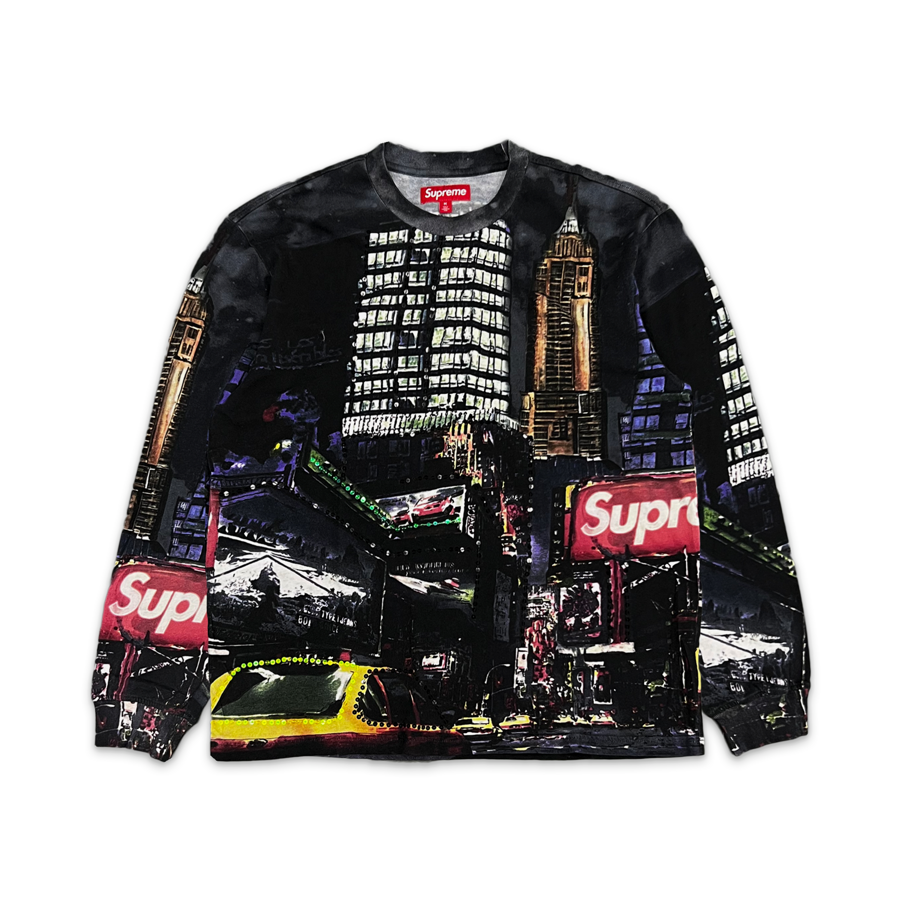 Supreme, Skyline Sequin L/S Tee "Night"