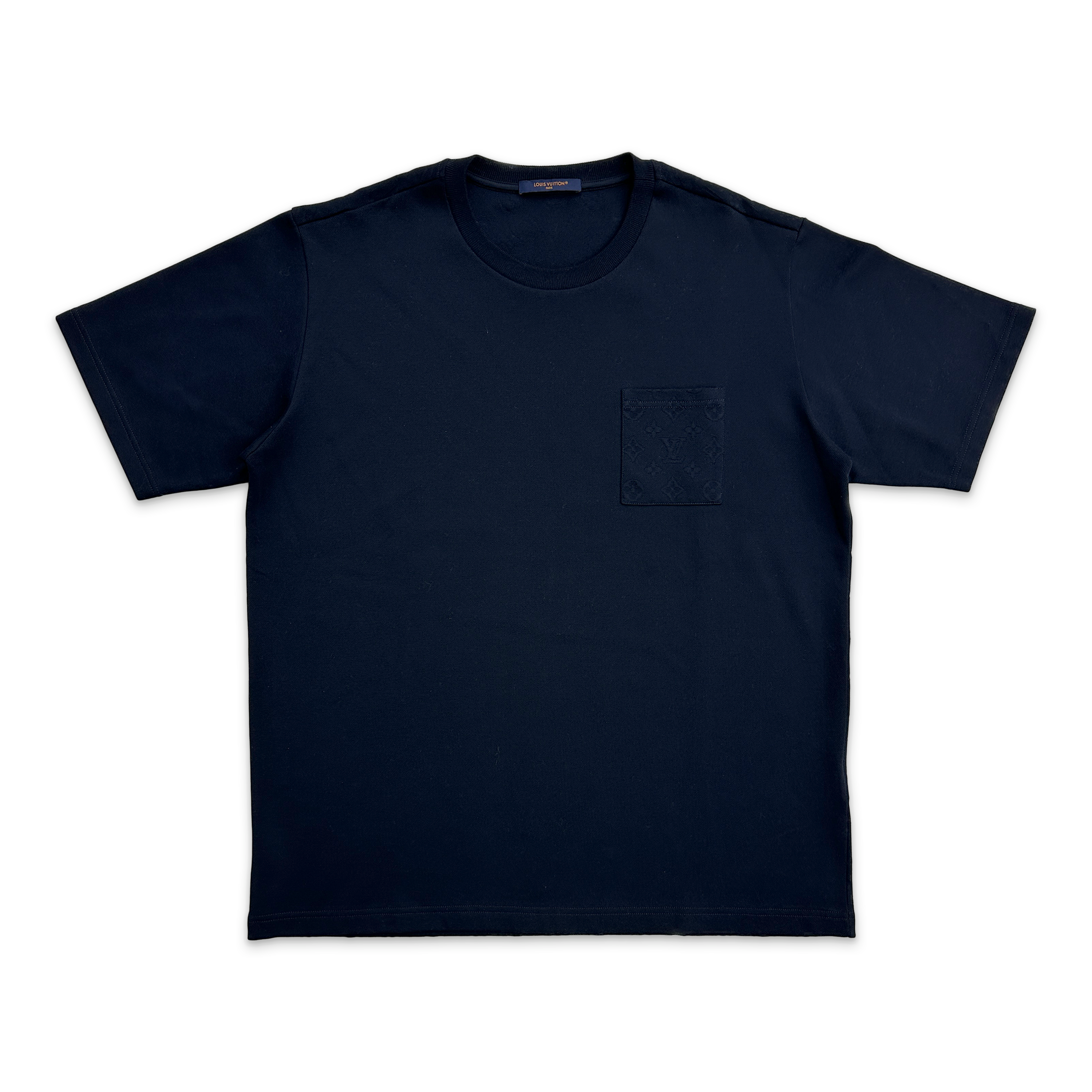 Monogram Pocket Pique Tee "Navy"