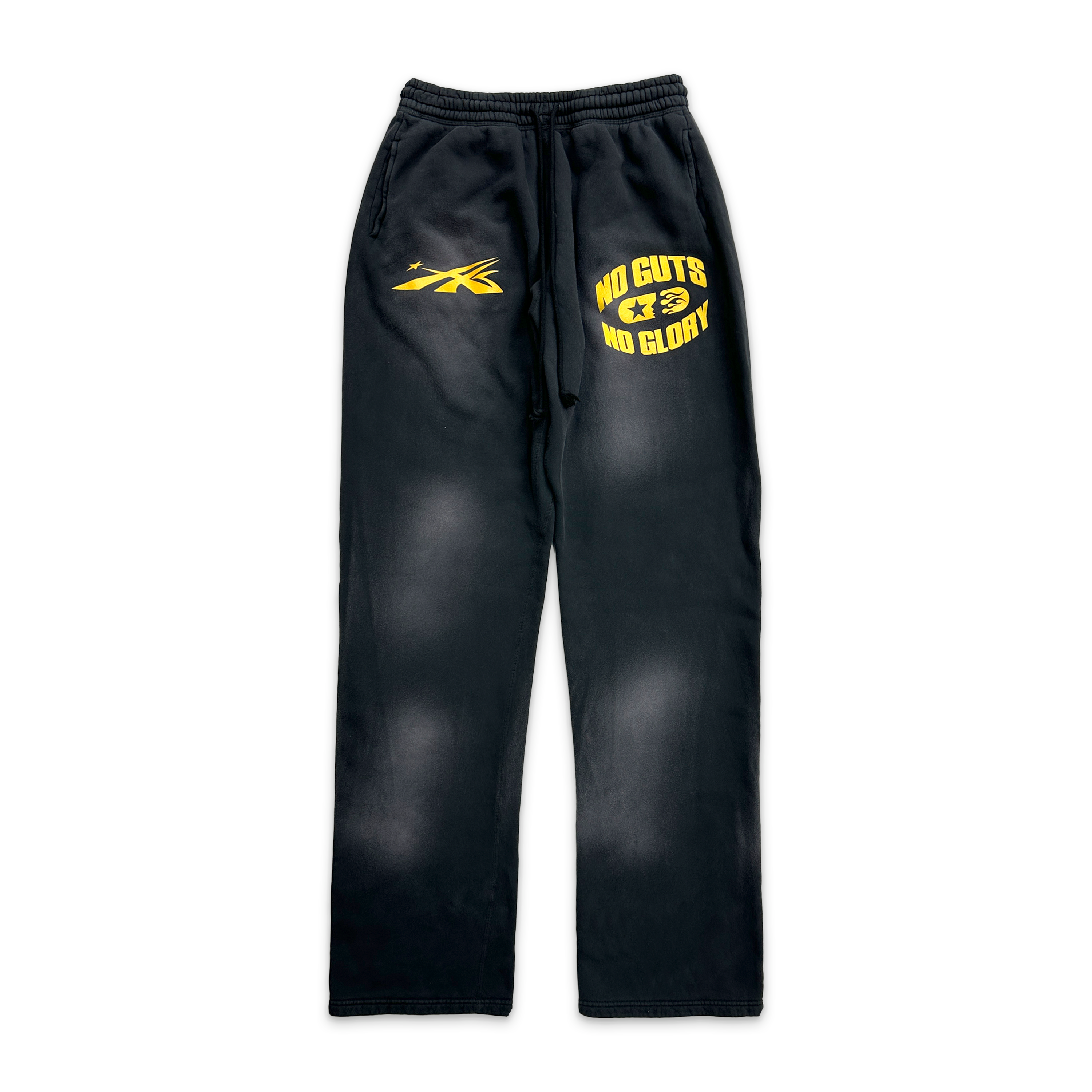 Hellstar, No Guts No Glory Flare Sweatpants "Black"