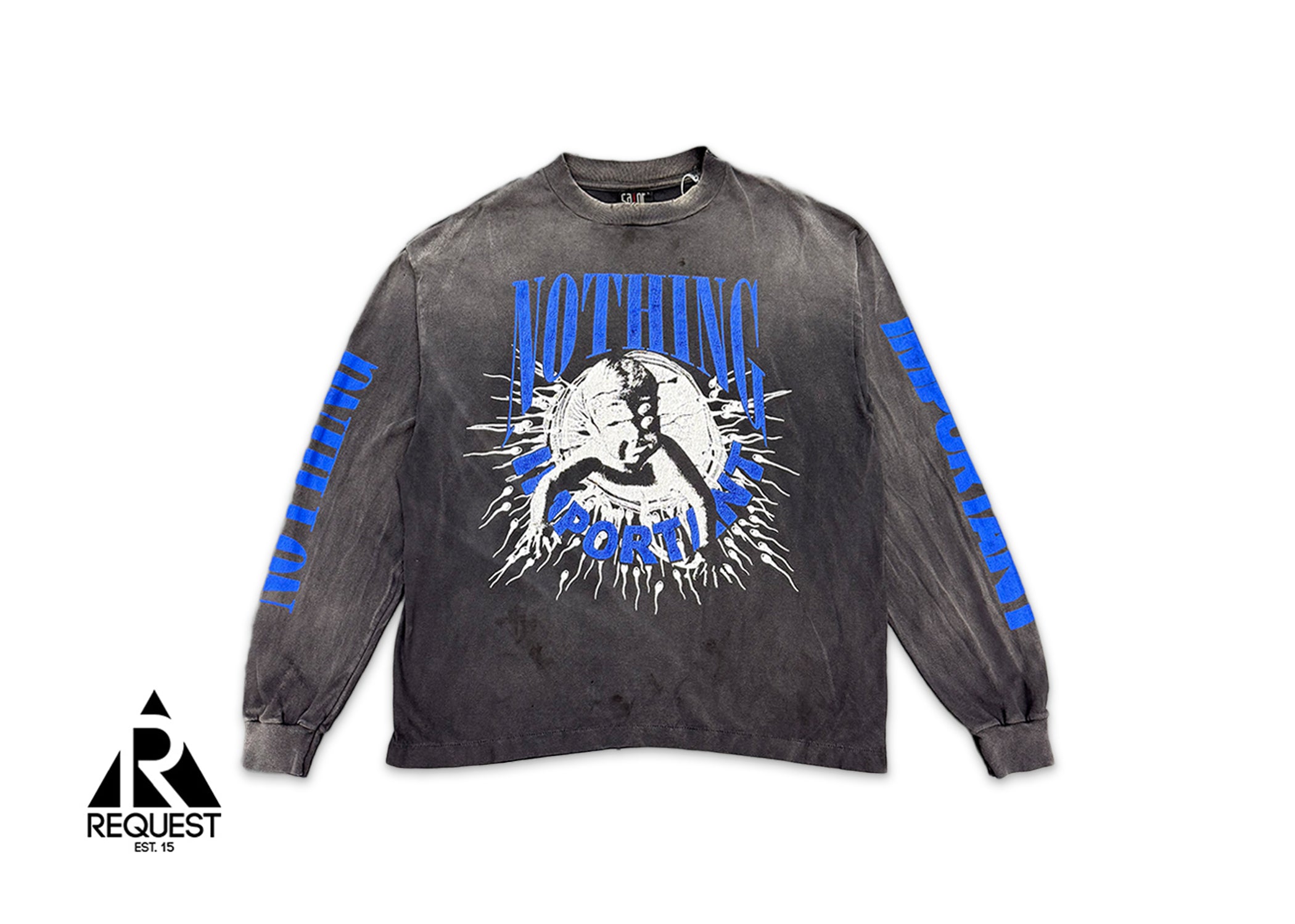 Saint Michael, Nothing Important L/S Tee "Vintage Black"