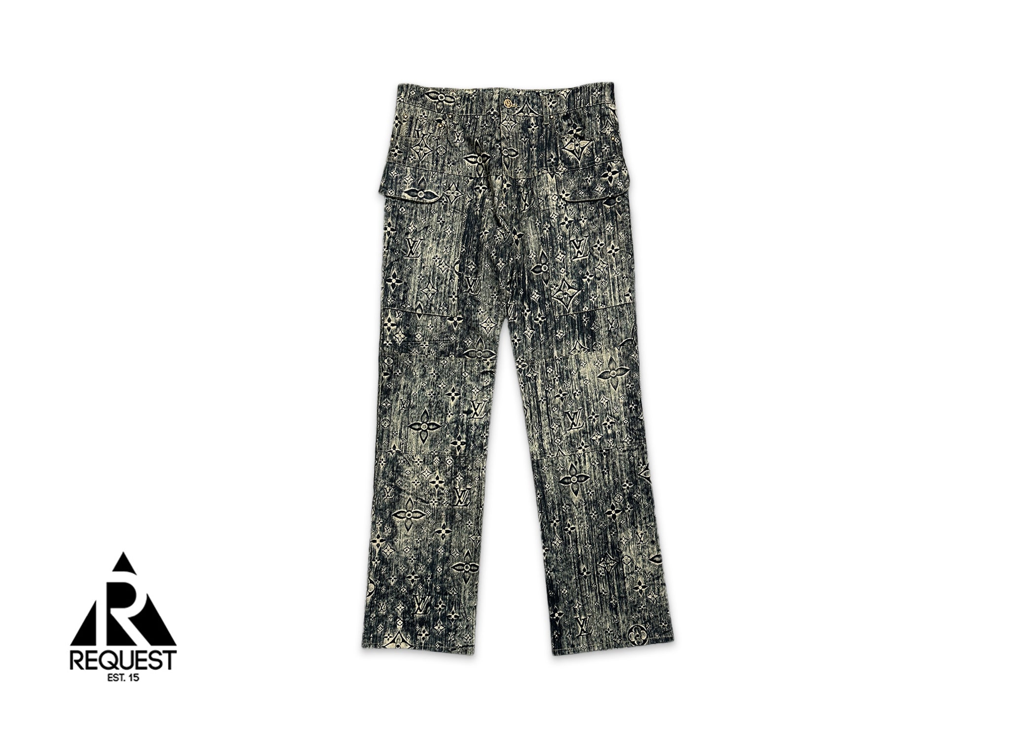 Louis Vuitton, Monogram Washed Denim Pants "Indigo"