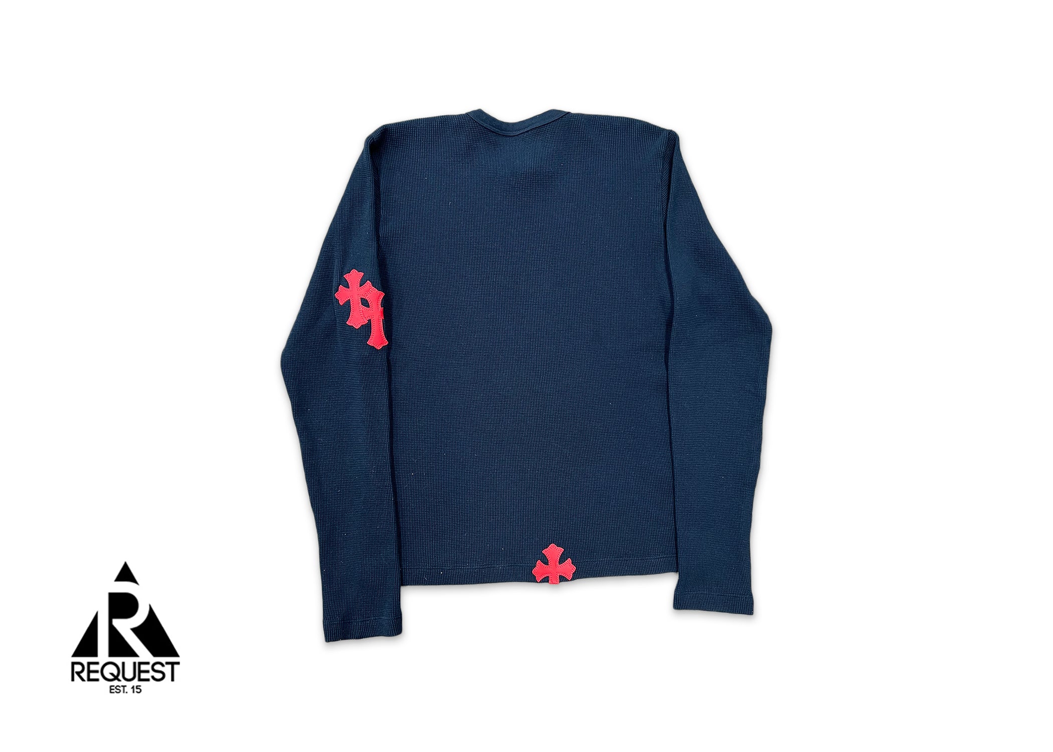 Chrome Hearts Cross Patch Thermal L/S “Navy Red”