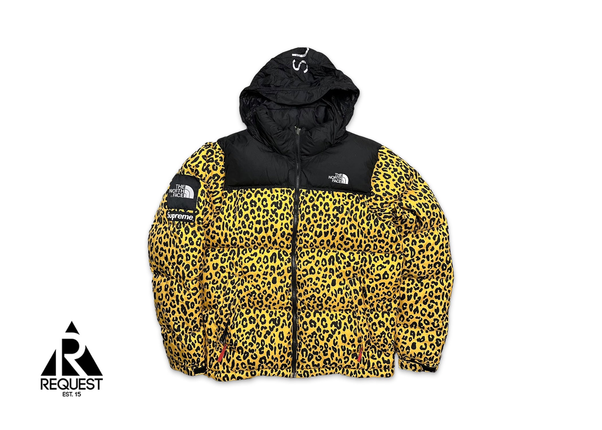Supreme x The North Face Leopard Nuptse Jacket "Yellow"