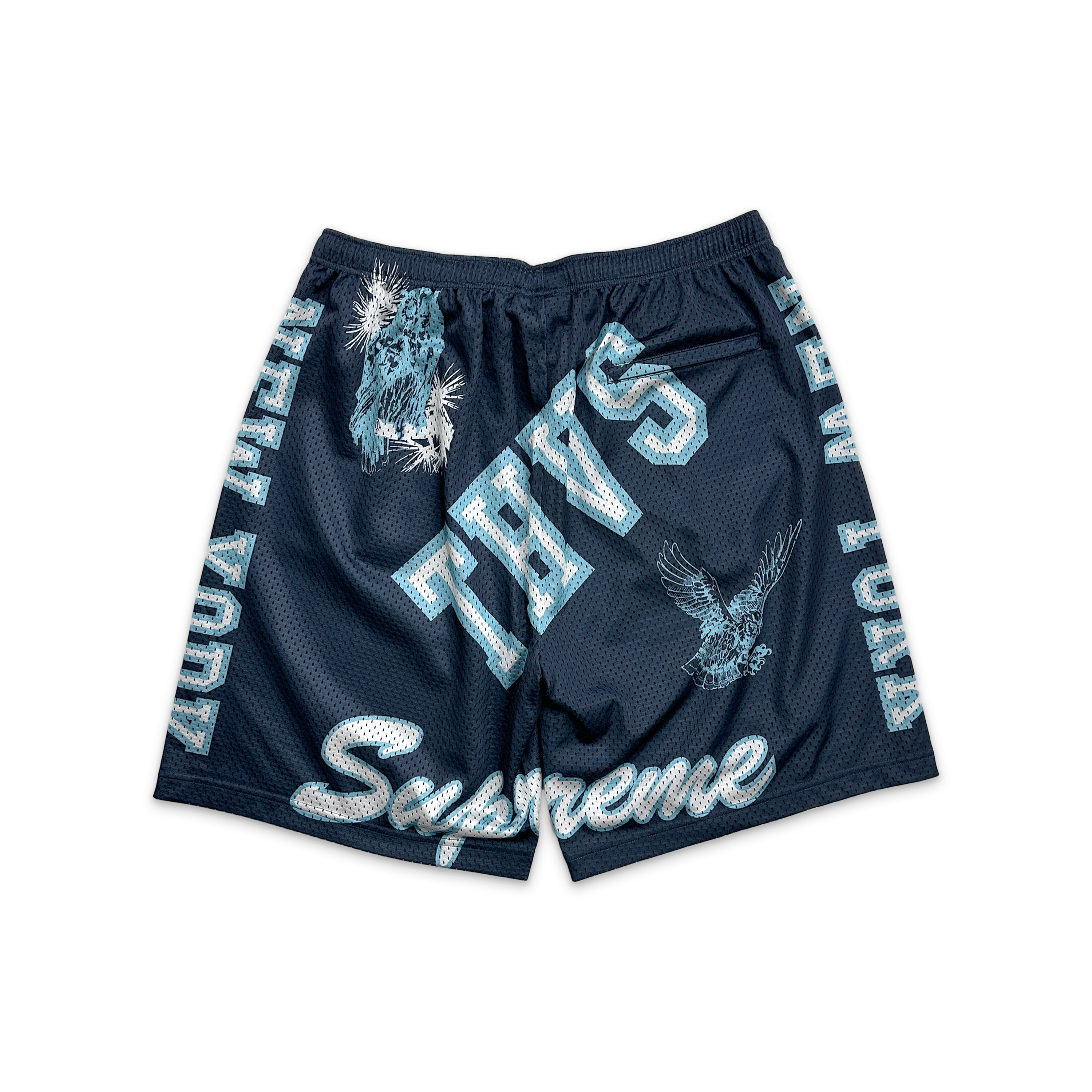 Supreme, Varsity Mesh Shorts "Navy"