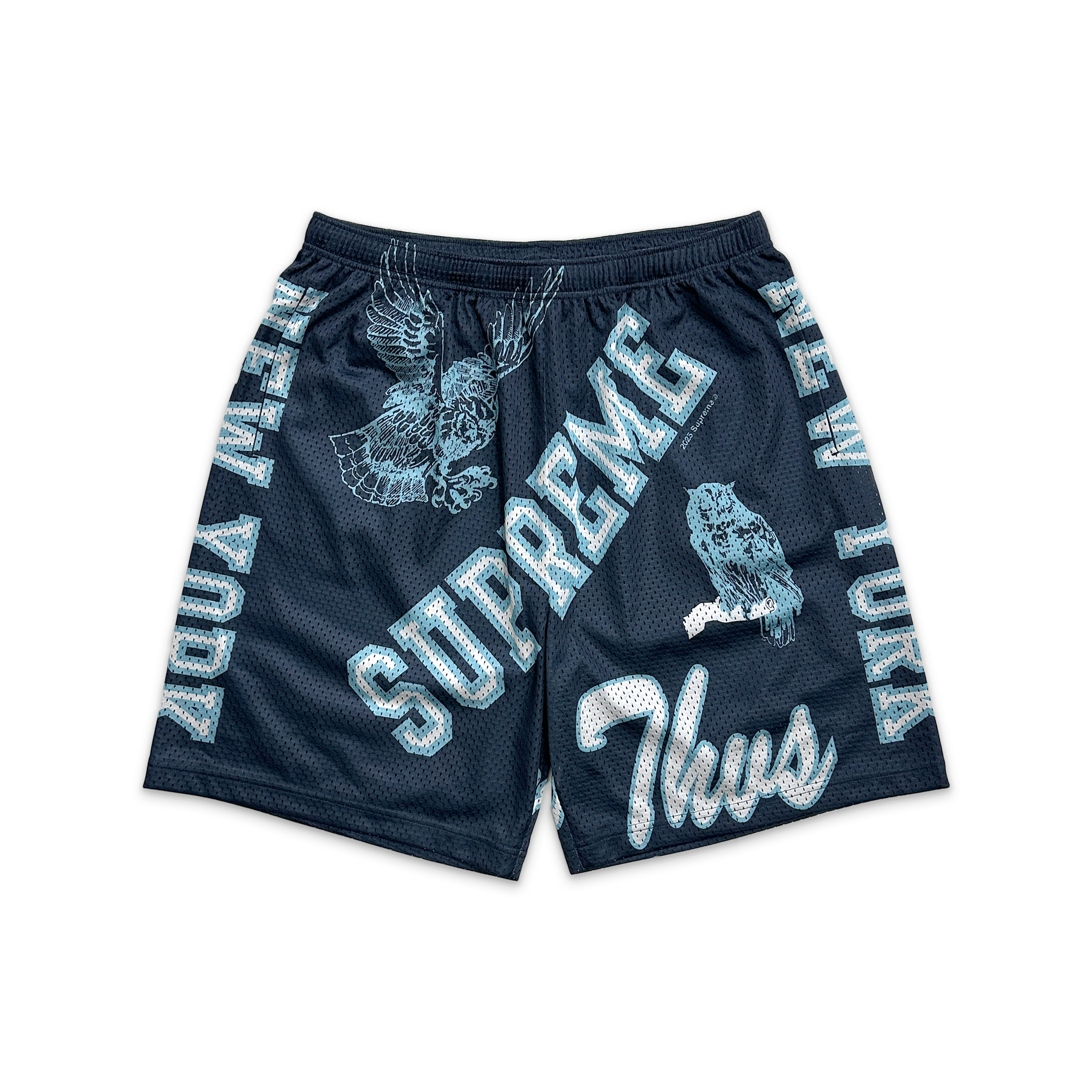 Supreme, Varsity Mesh Shorts "Navy"