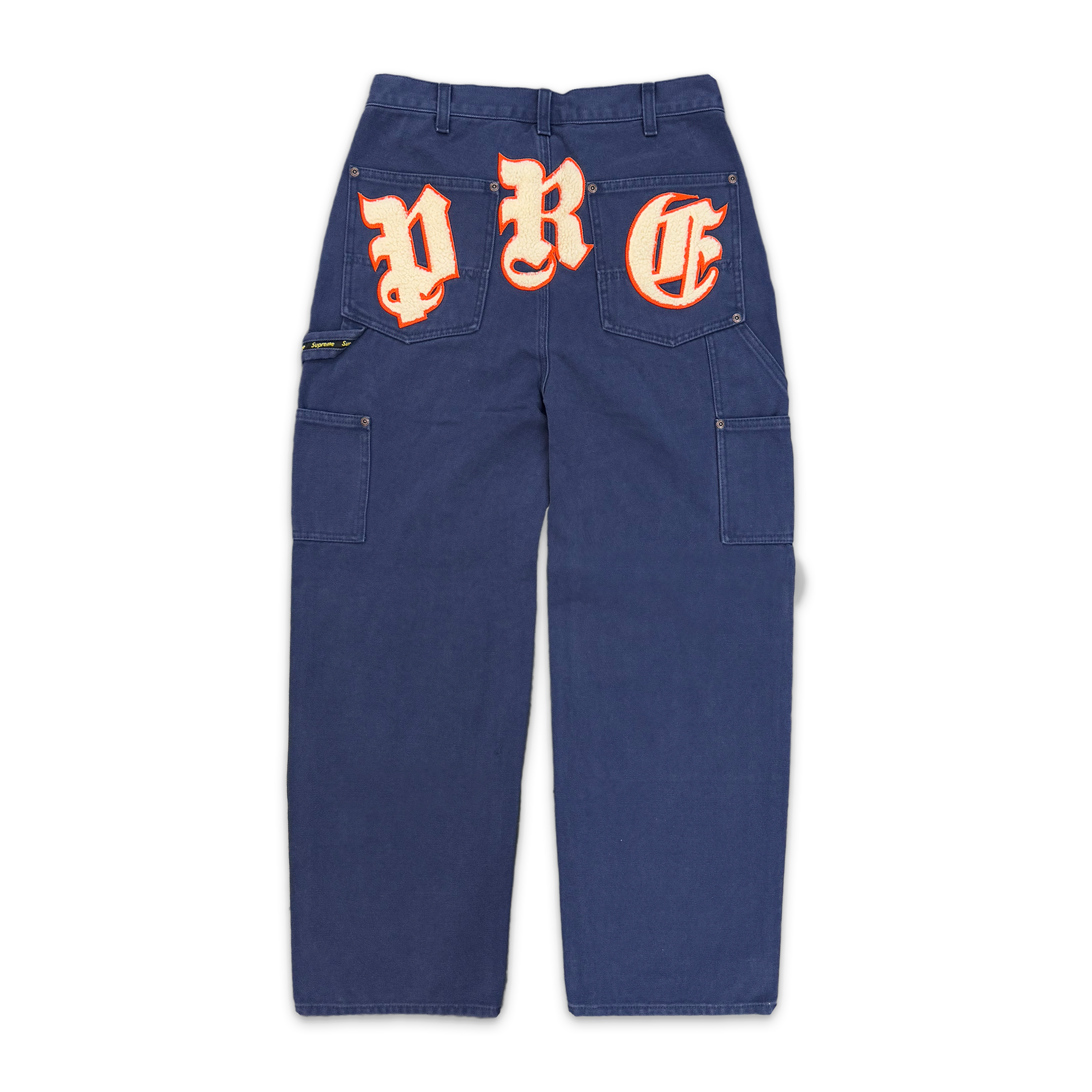 Supreme, Old English Canvas Double Knee Painter Pant "Navy"