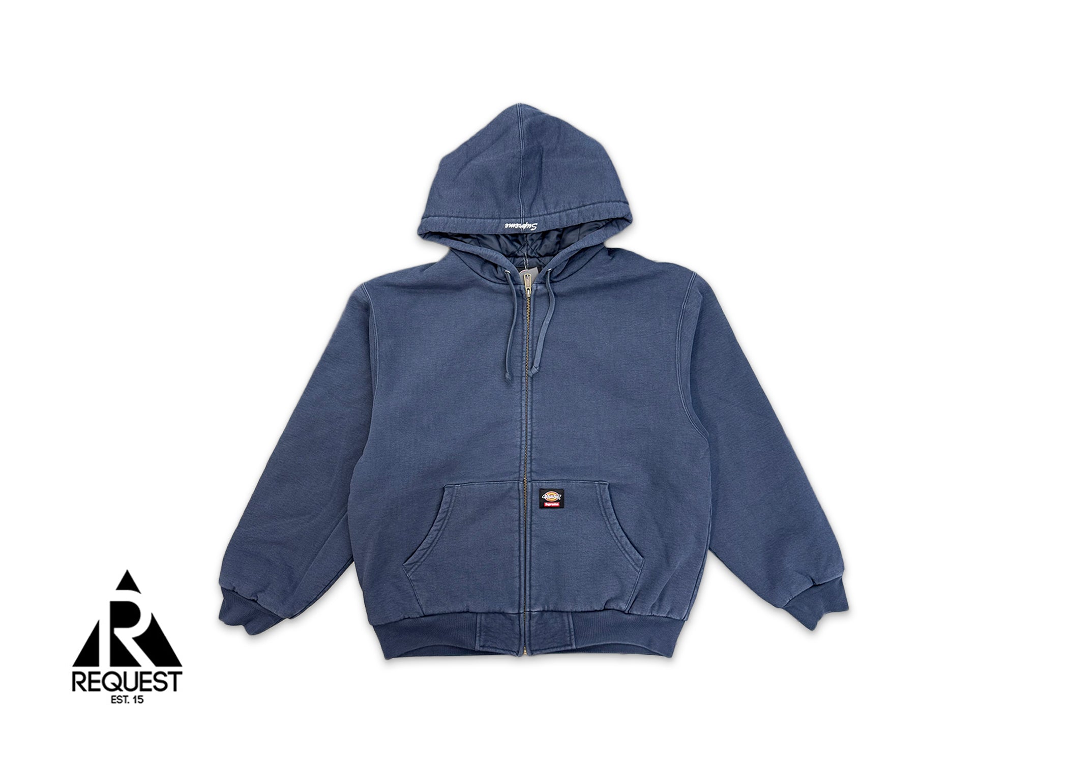 Supreme, x Dickies Quilted Lined Zip Up Hoodie "Navy"