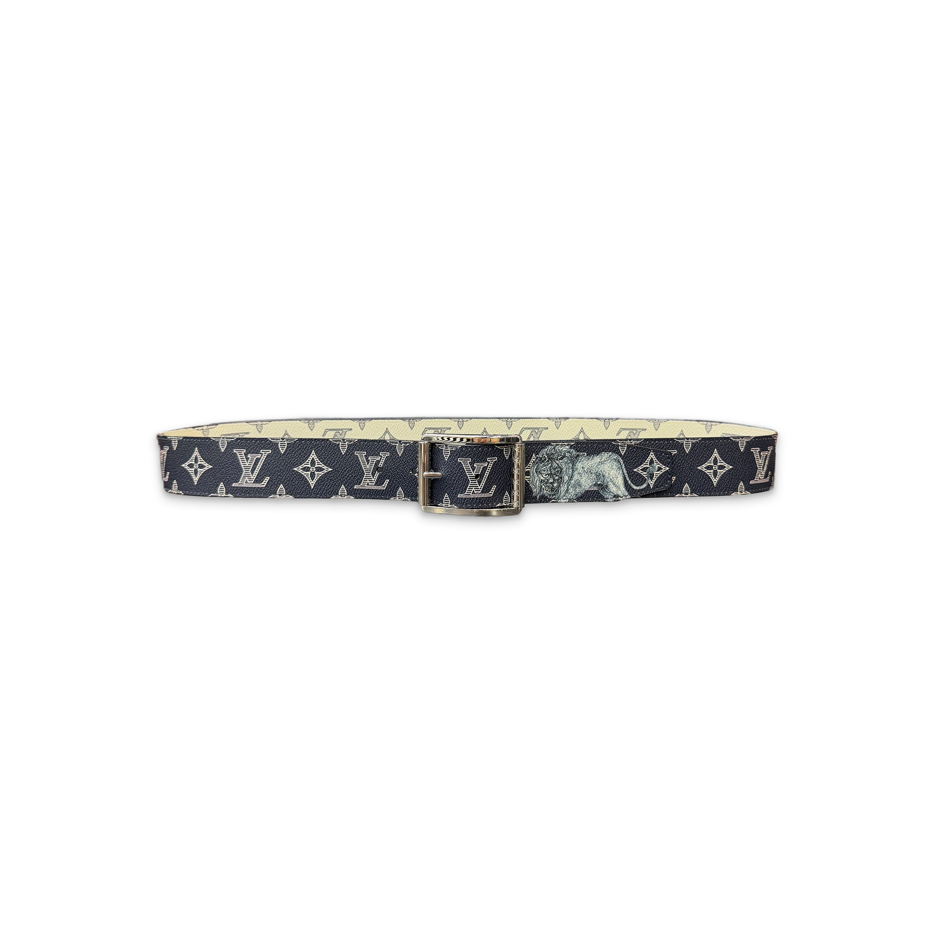 Savane Monogram Chapman Reversible Belt "Navy White"