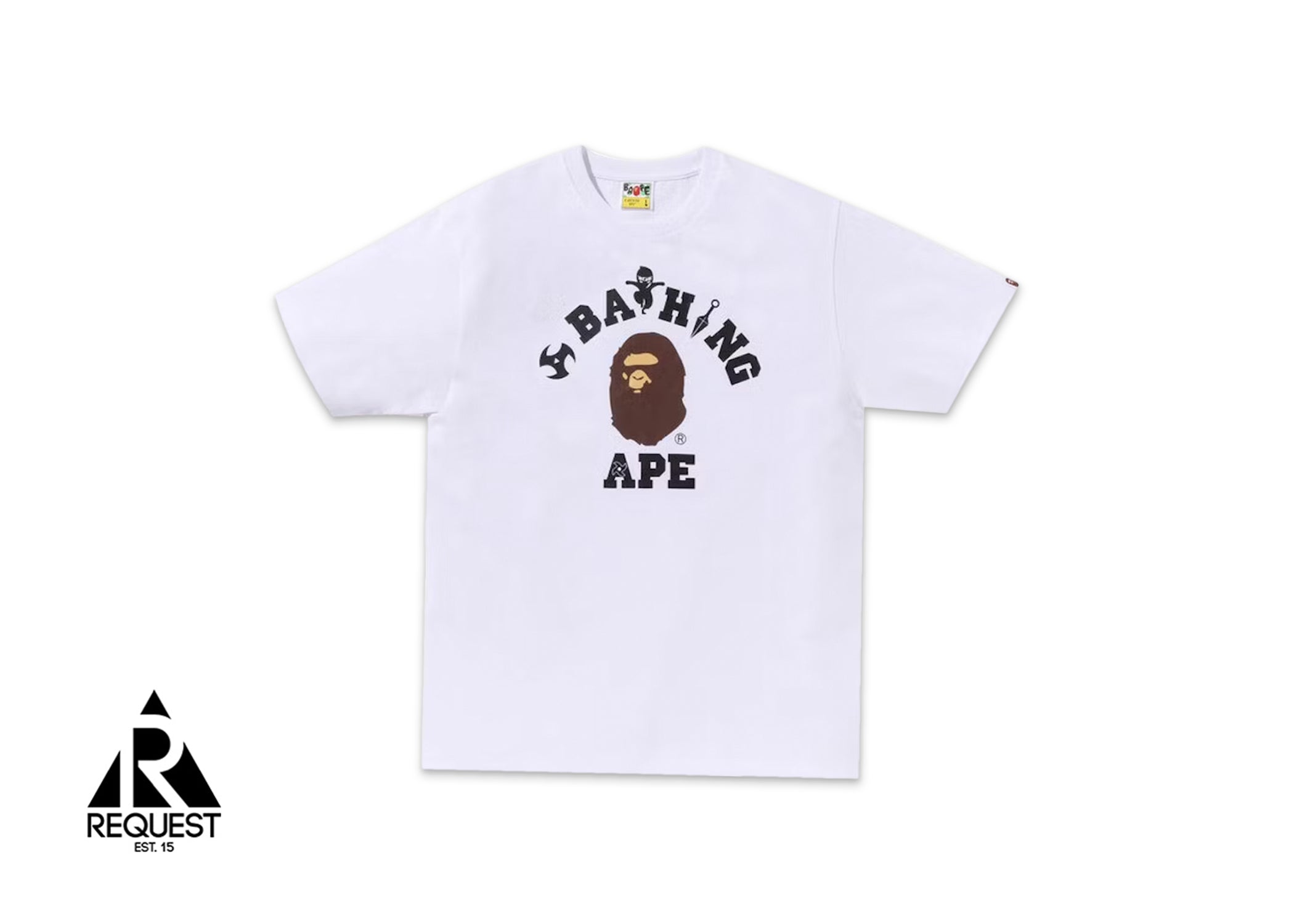 A Bathing Ape BAPE Ninja College Tee "White"