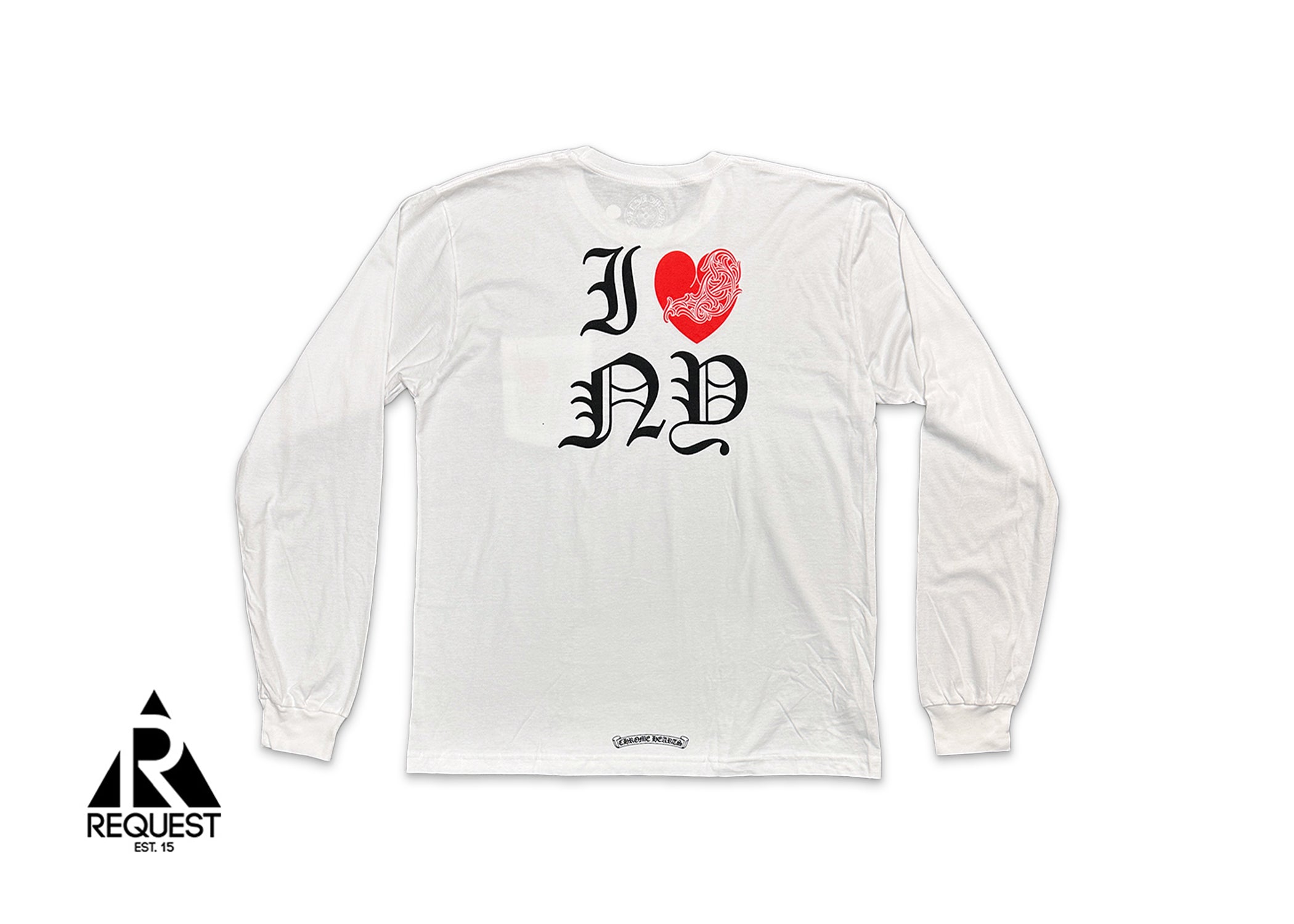 Chrome Hearts, I Heart NY LS Tee "White/Red"