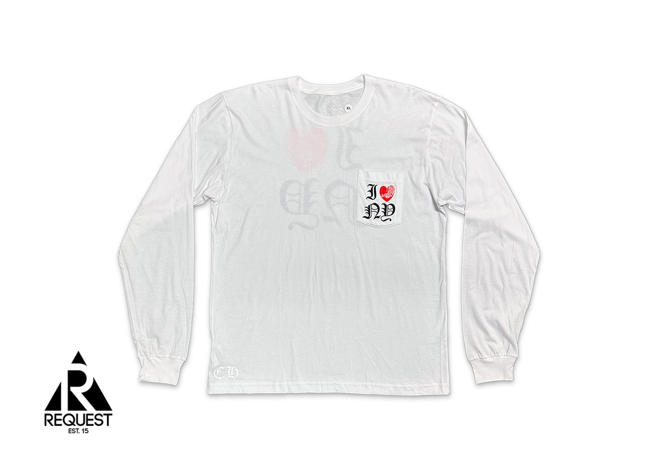 Chrome Hearts, I Heart NY LS Tee "White/Red"