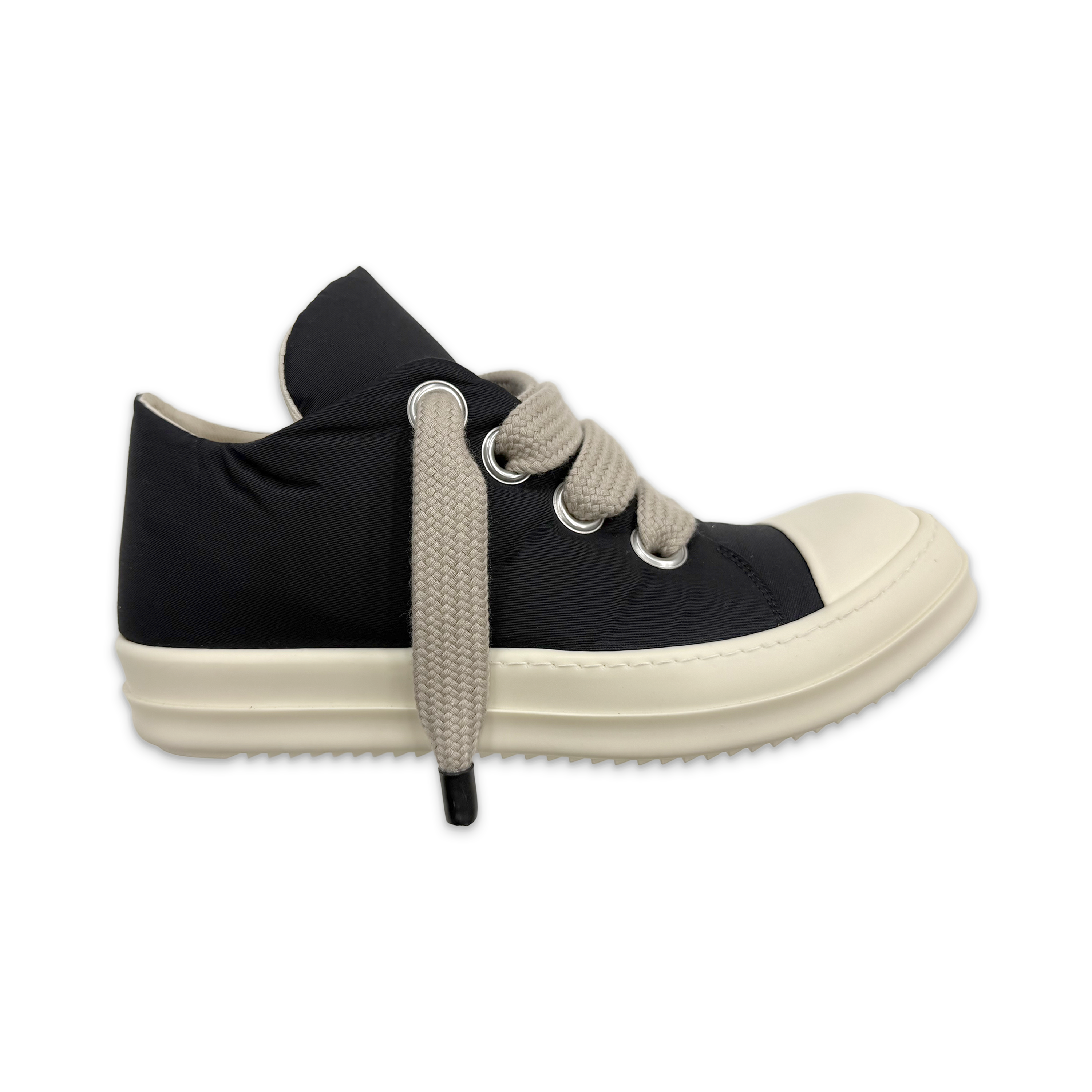 Rick Owens DRKSHDW, Hollywood DRKSHDW Ramones Padded Nylon Jumbo Lace Low "Black"