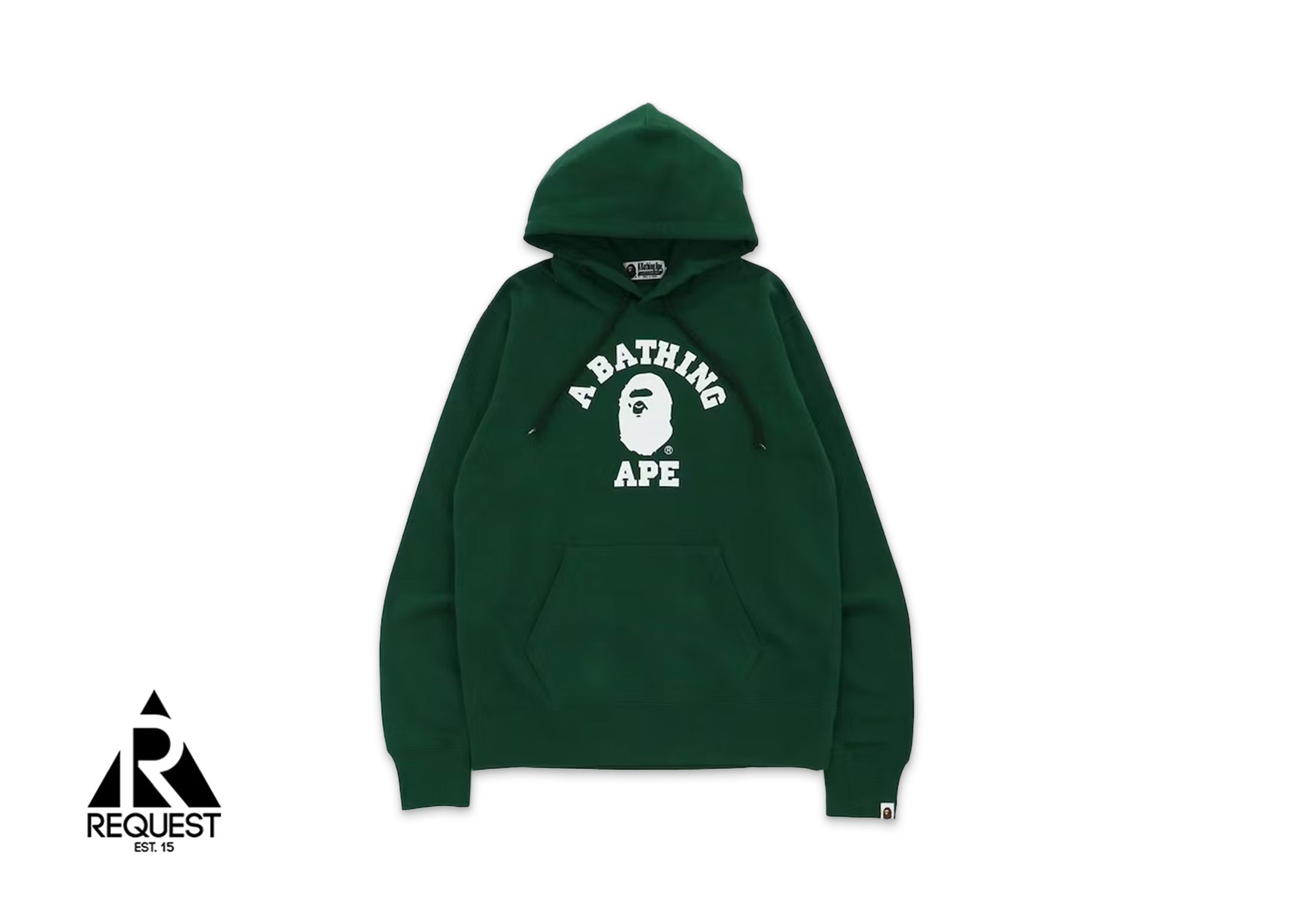 A Bathing Ape College Pullover Hoodie "Olivedrab"