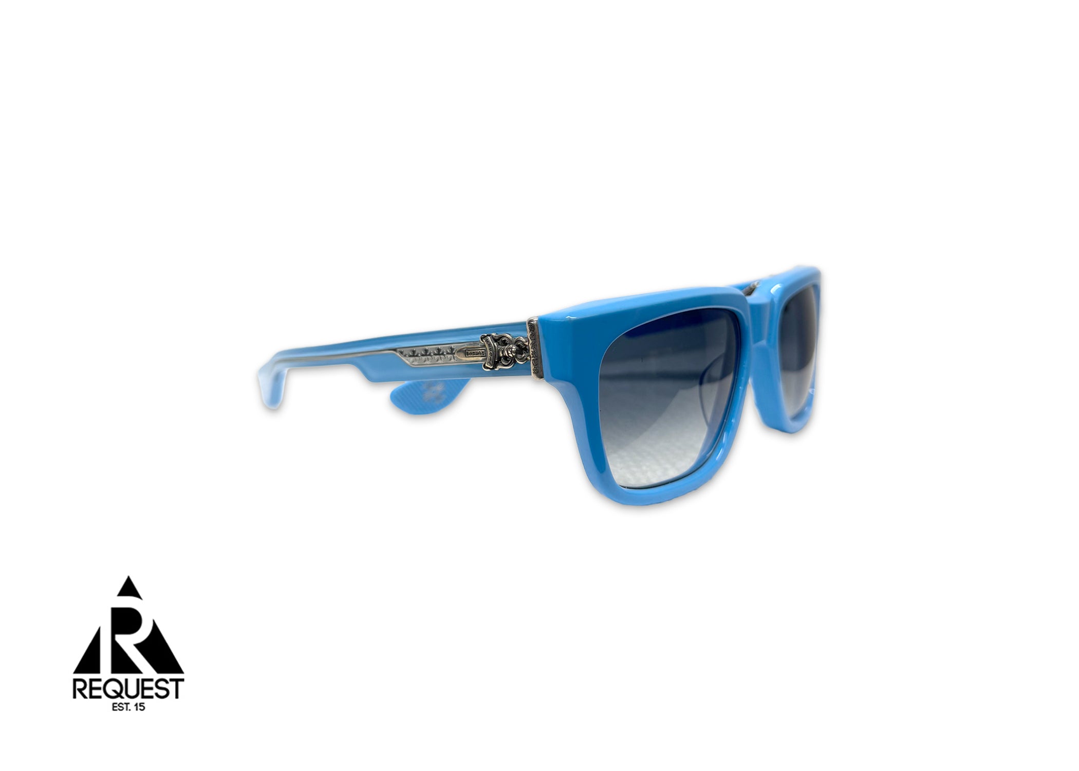 Chrome Hearts, Box Officer Sunglasses "Blue/Silver"
