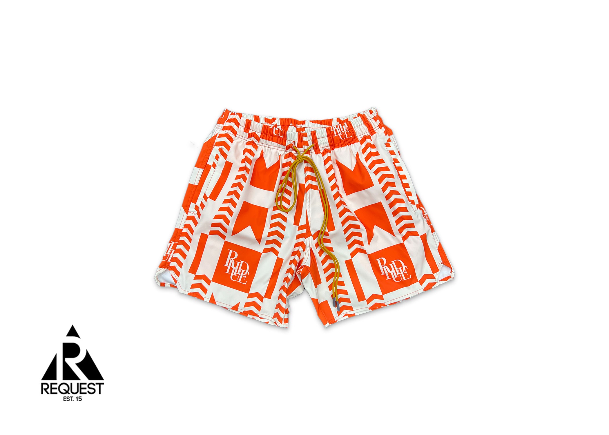 Rhude Grasse Trunks "Orange/OffWhite"