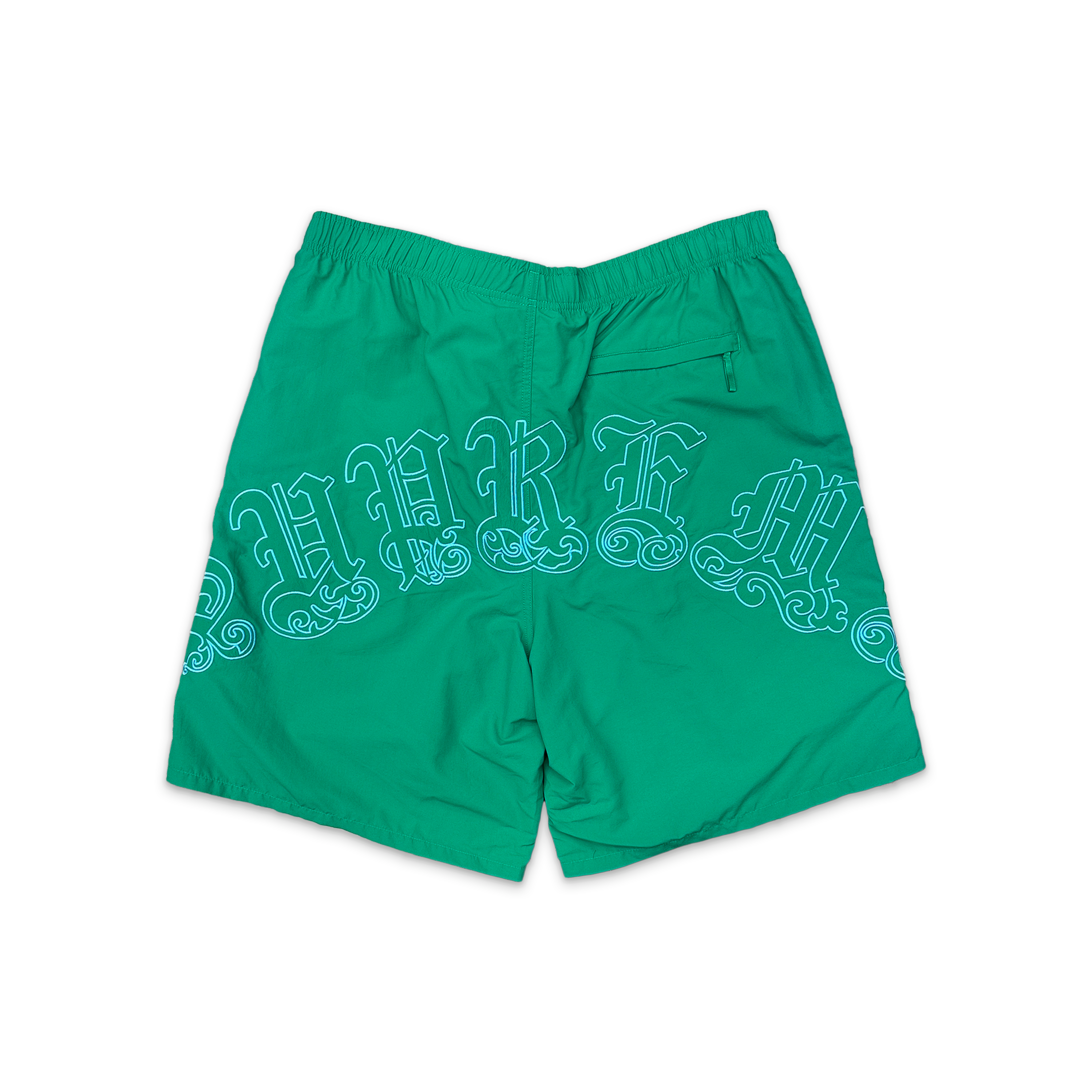 Supreme, Old English Nylon Shorts "Green"