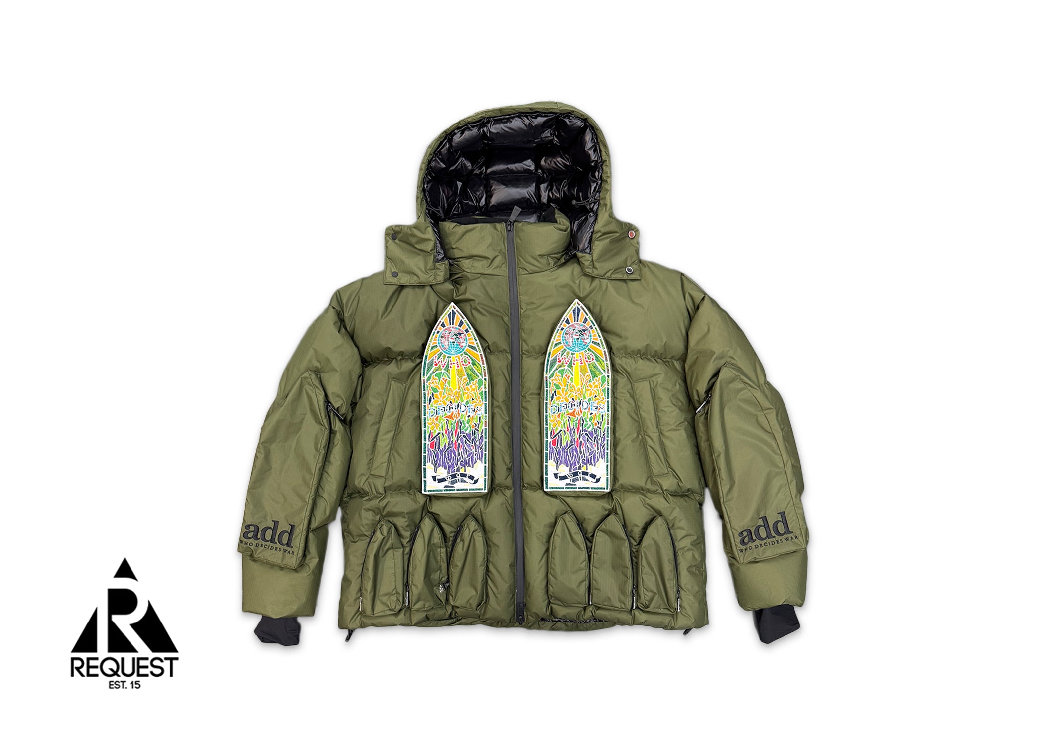 Who Decides War, x Add Down Puffer Jacket "Green"