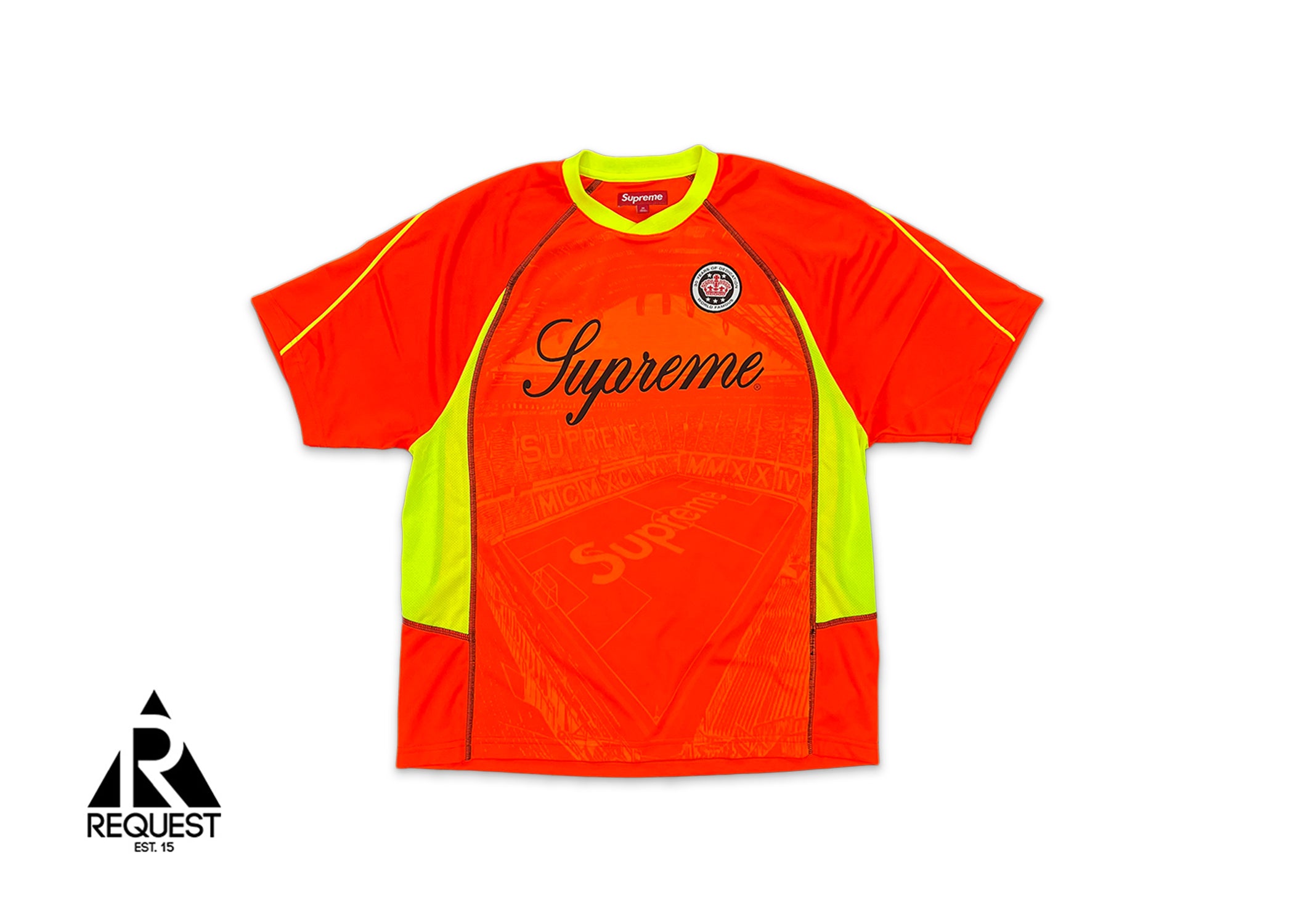 Supreme, Jacquard Soccer Jersey "Orange"