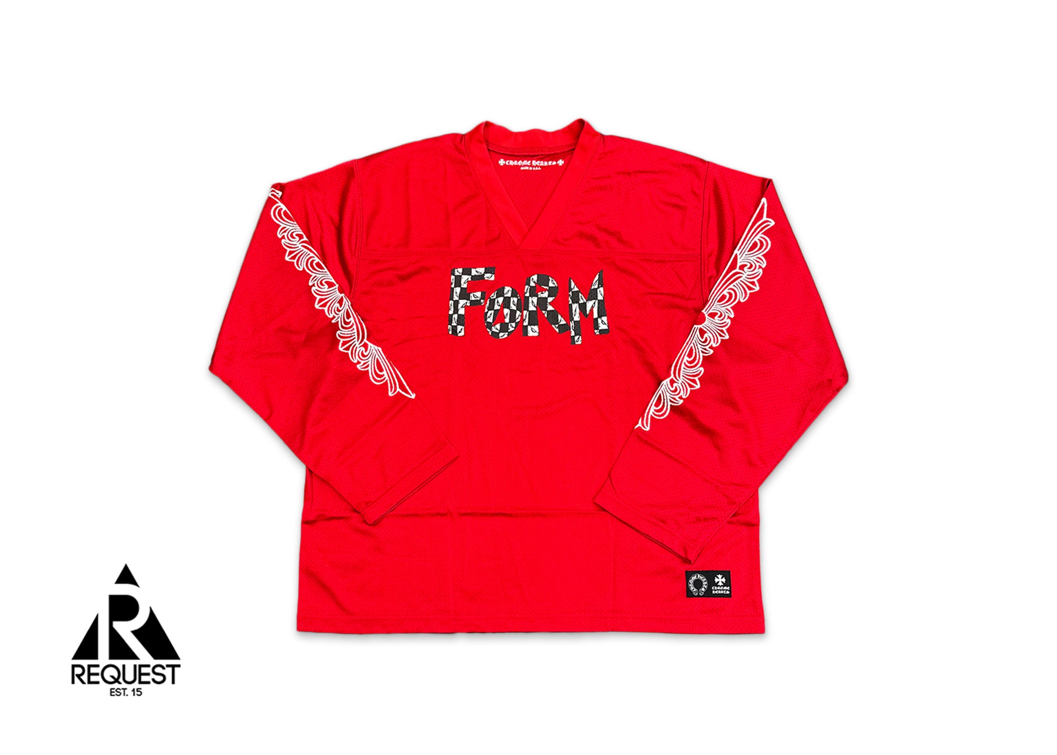 Chrome Hearts Matty Boy Sports Mesh L/S Warm Up Jersey “Red”