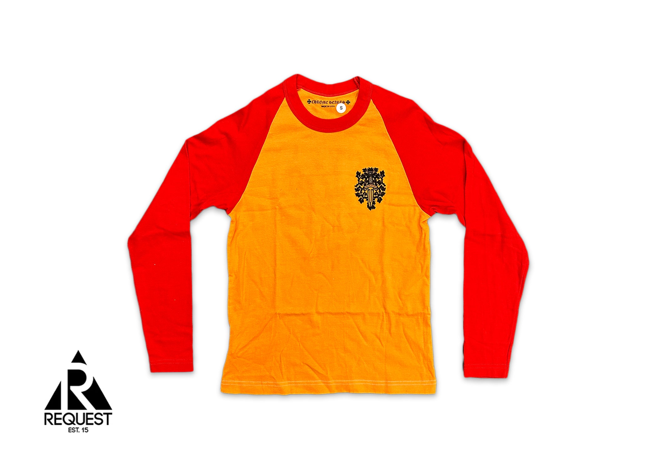 Chrome Hearts Vine Dagger Baseball Shirt "Orange"