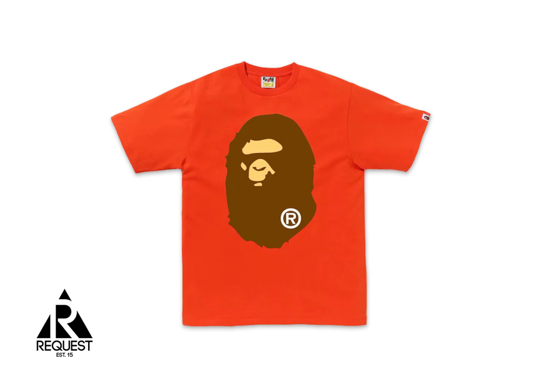 A Bathing Ape BAPE Big Ape Head Tee “Orange”