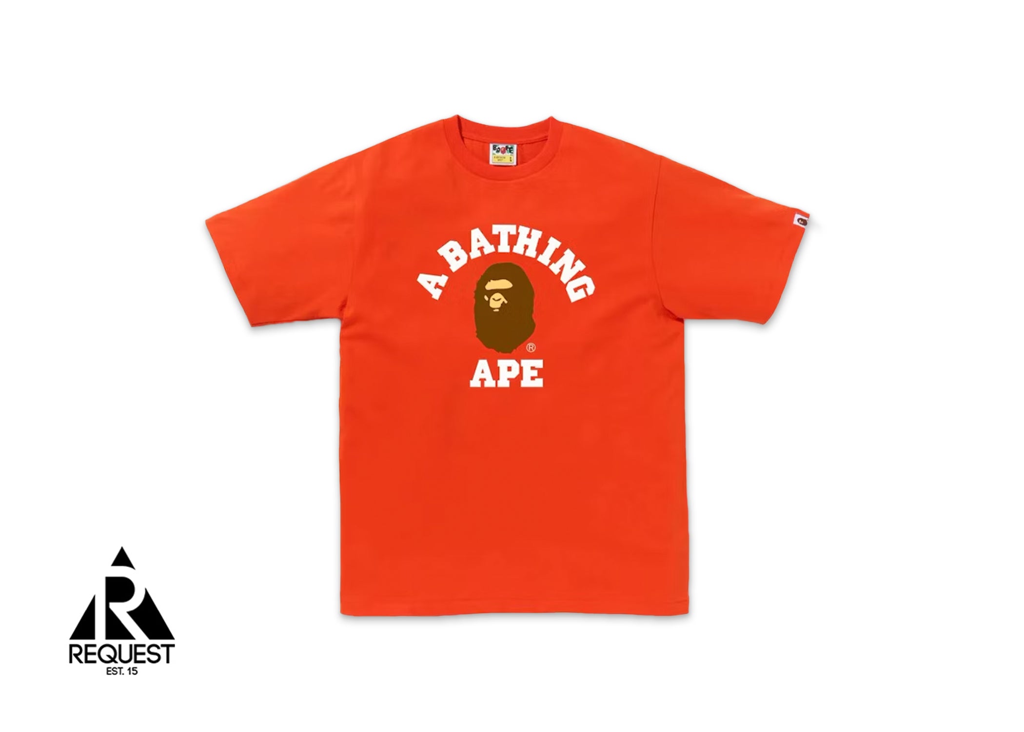 A Bathing Ape BAPE College Tee SS23 "Orange"