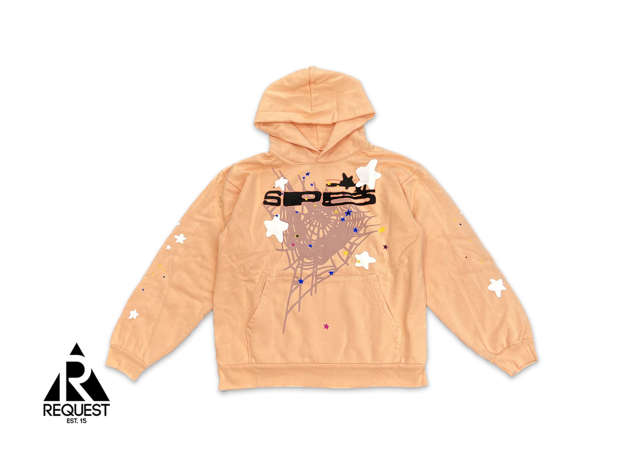 Sp5der Punk Hoodie “Orange Black"