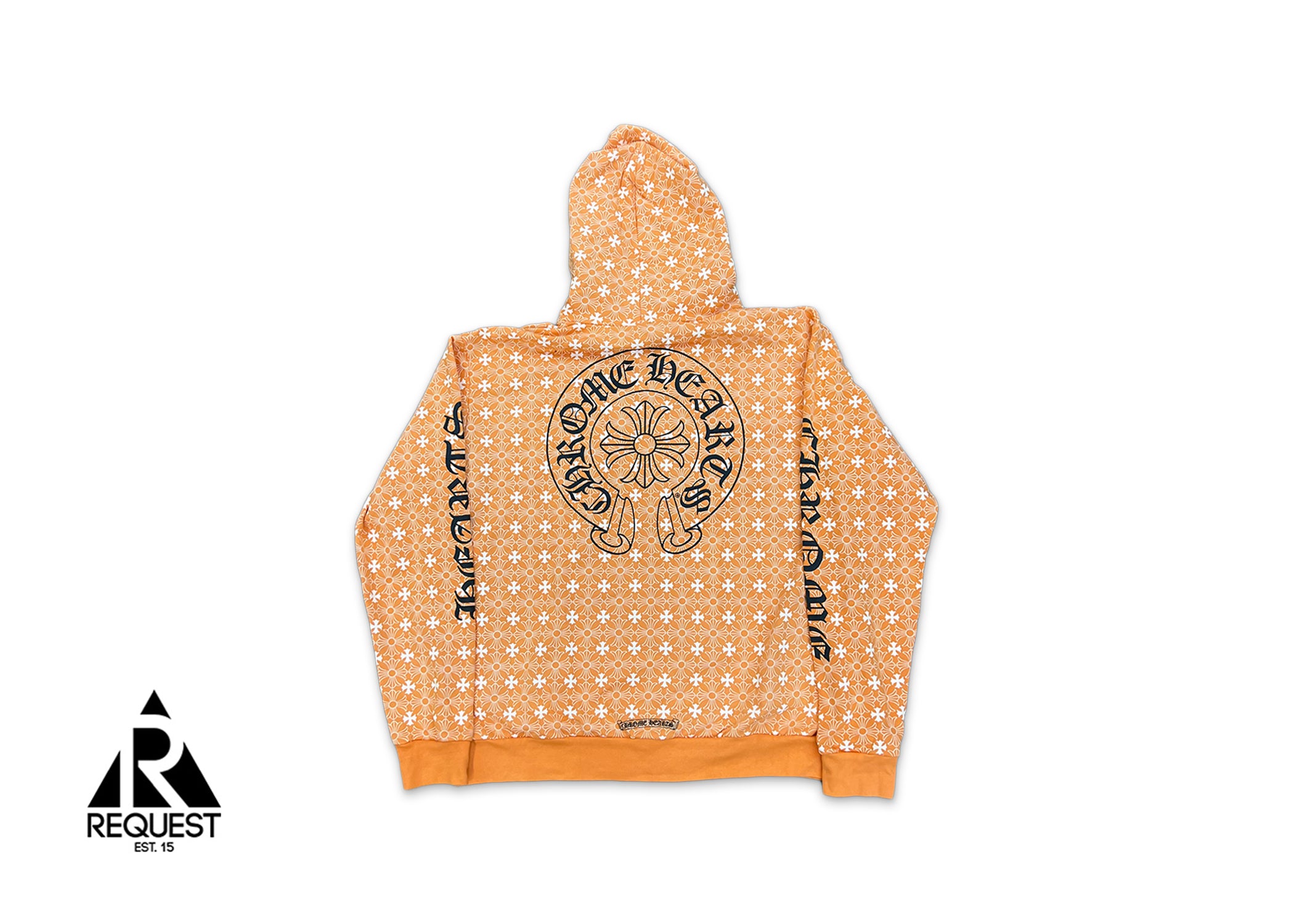 Chrome Hearts Plus Cross Horseshoe Zip-Up Hoodie "Orange"