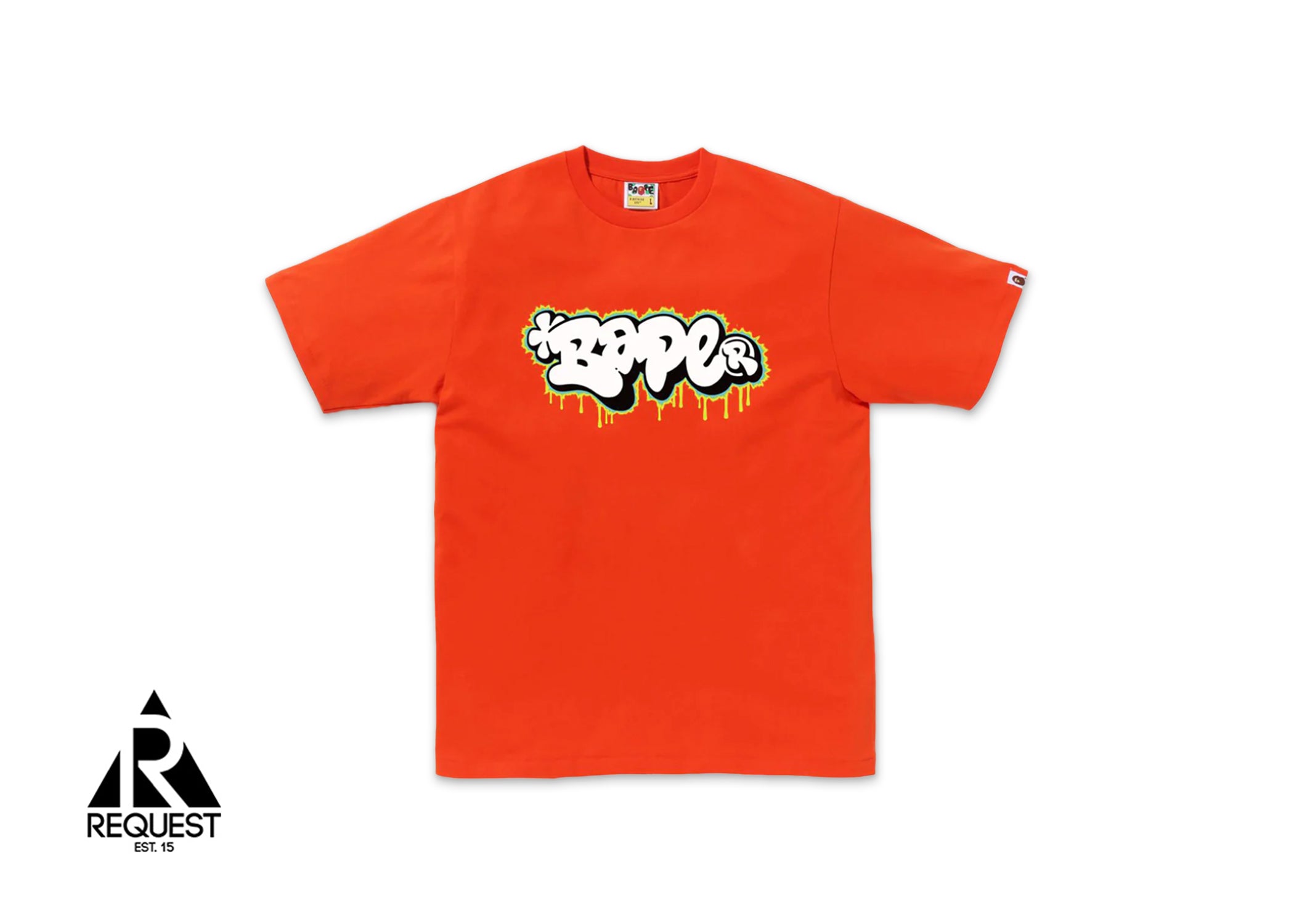 A Bathing Ape Graffiti Logo Tee "Orange"