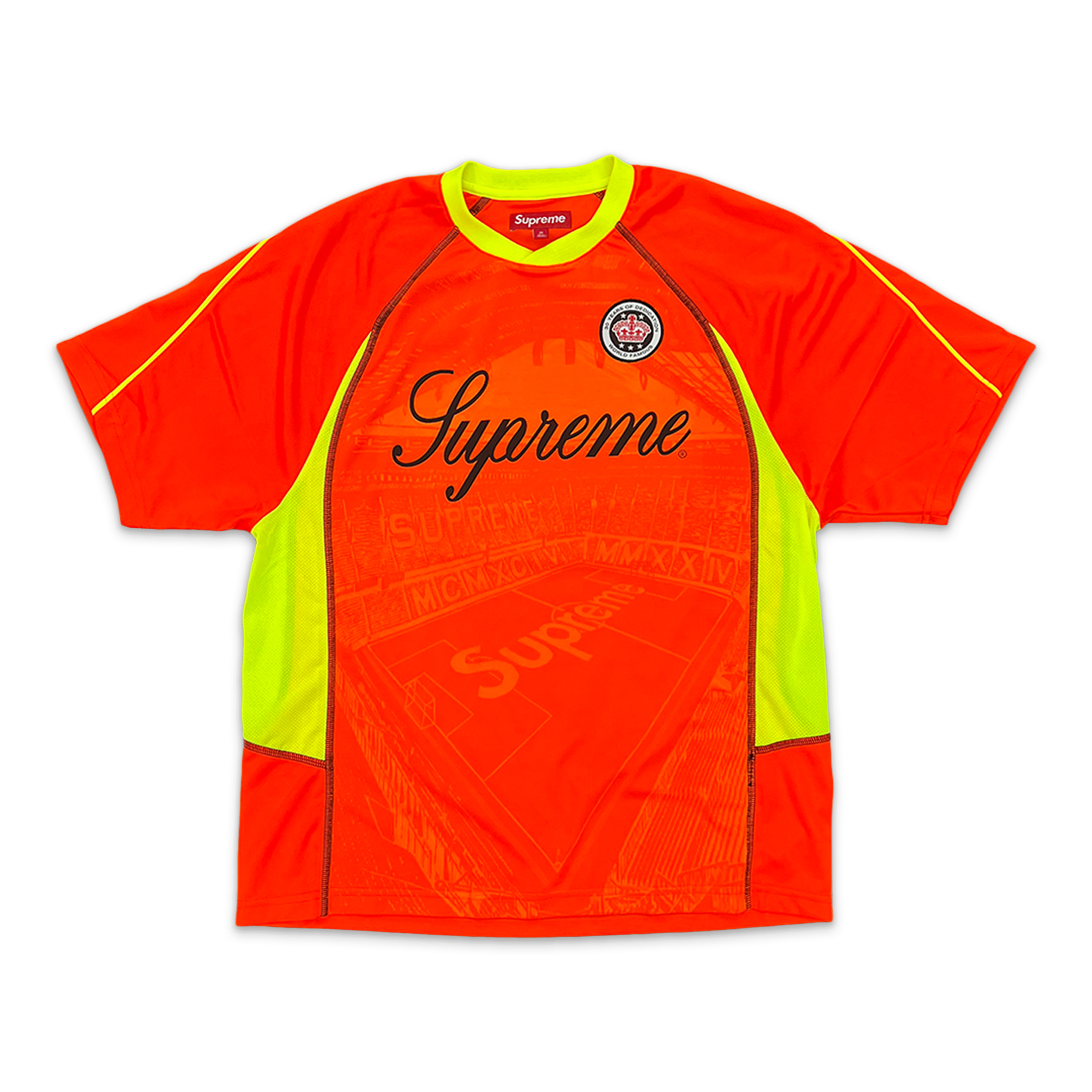 Supreme, Jacquard Soccer Jersey "Orange"