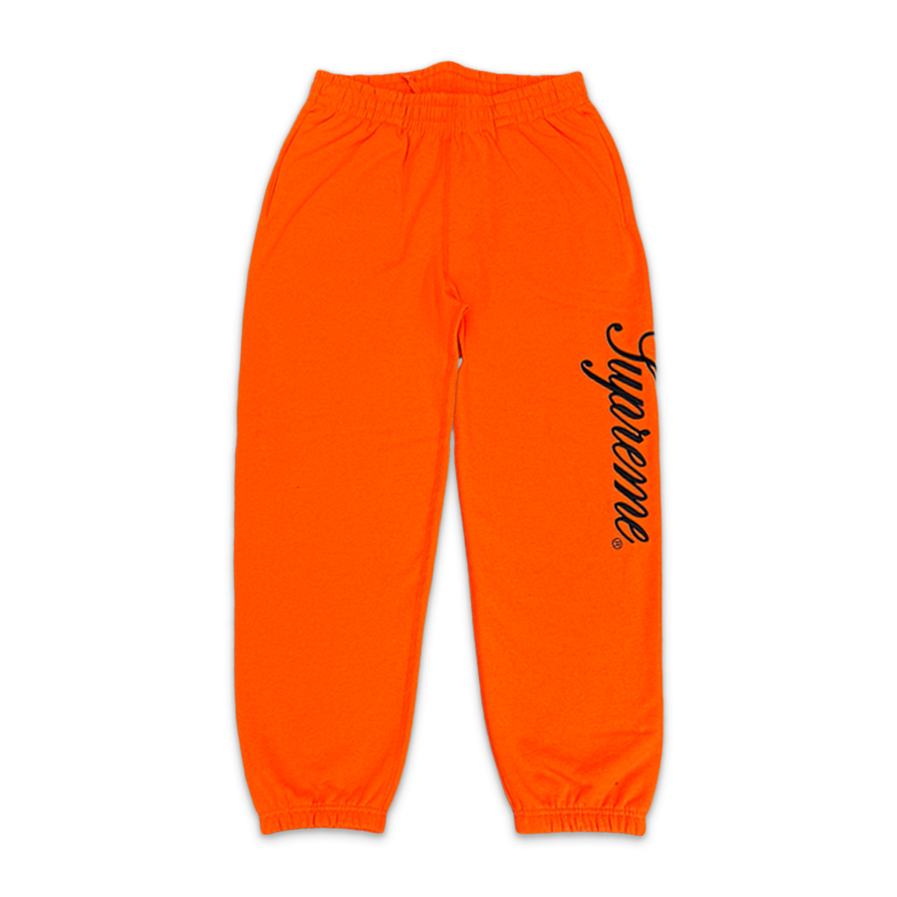 Supreme, Embroidered Script Sweatpants "Orange"