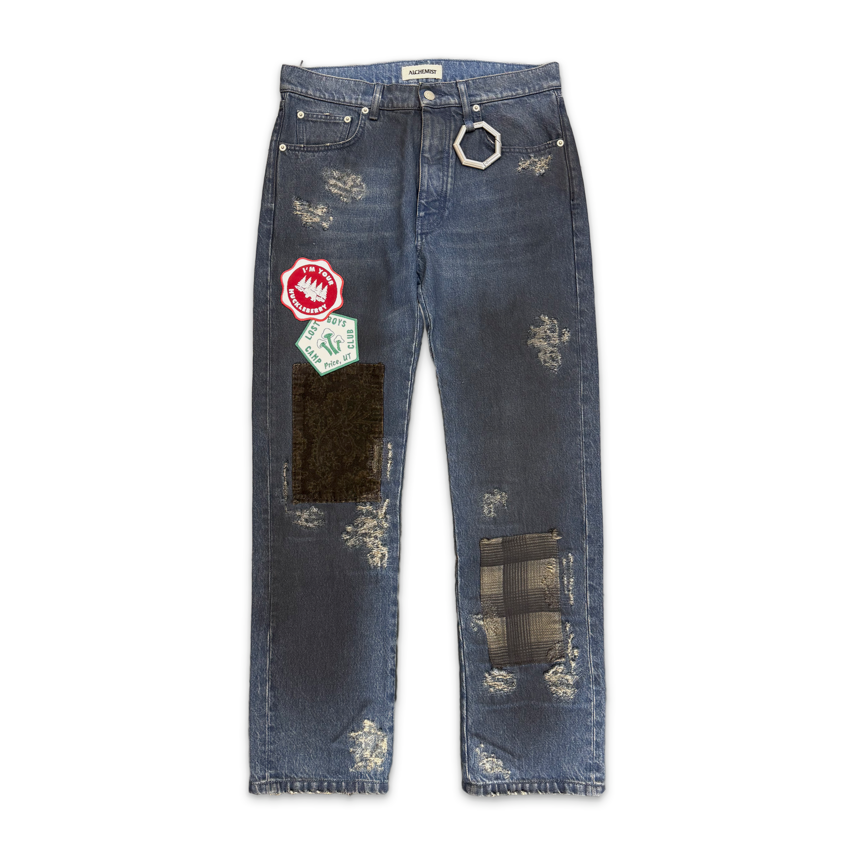 Alchemist, Dean Patch Jeans "Dark Indigo"