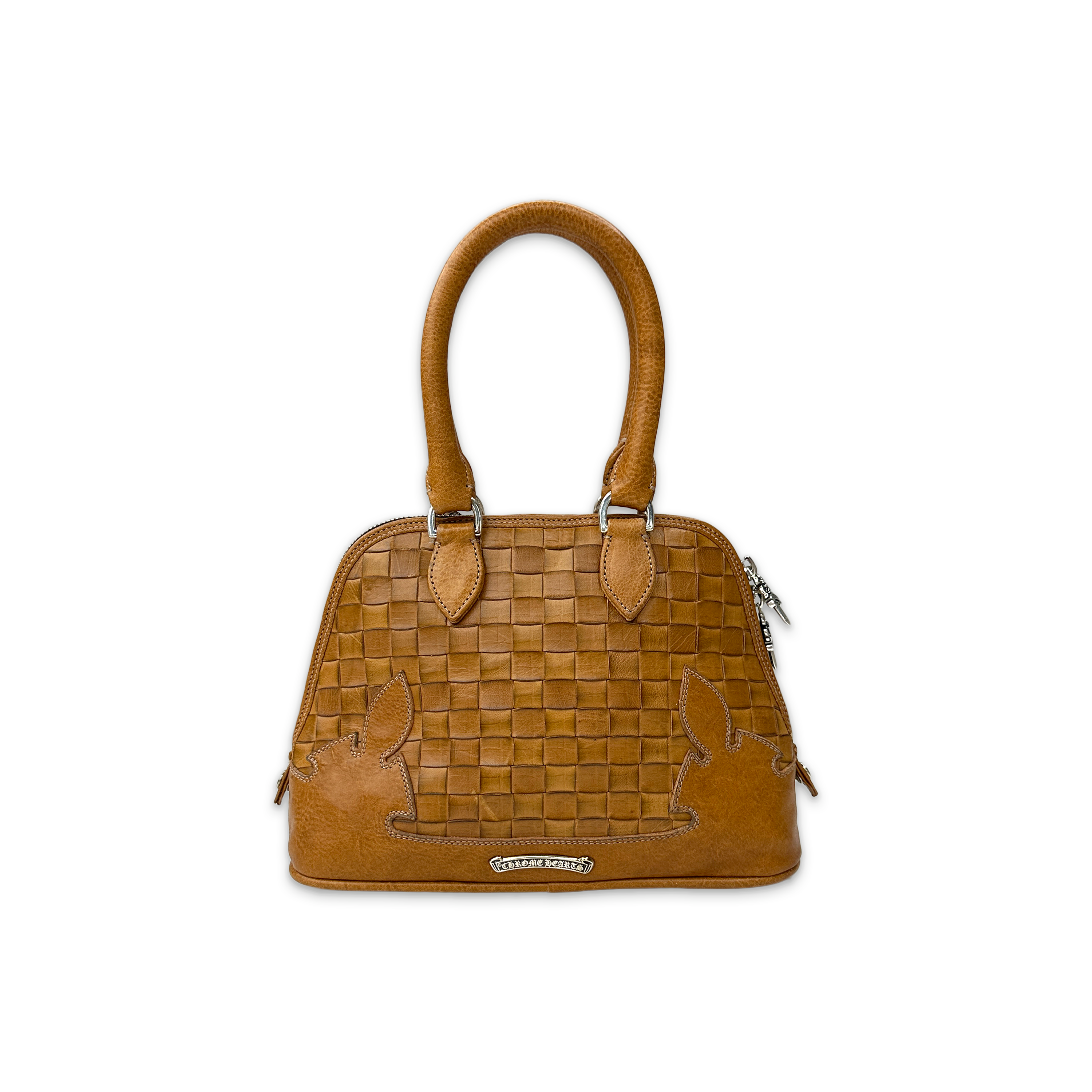 Chrome Hearts, Woven Leather Slouchy Mo Mini Purse "Tan"