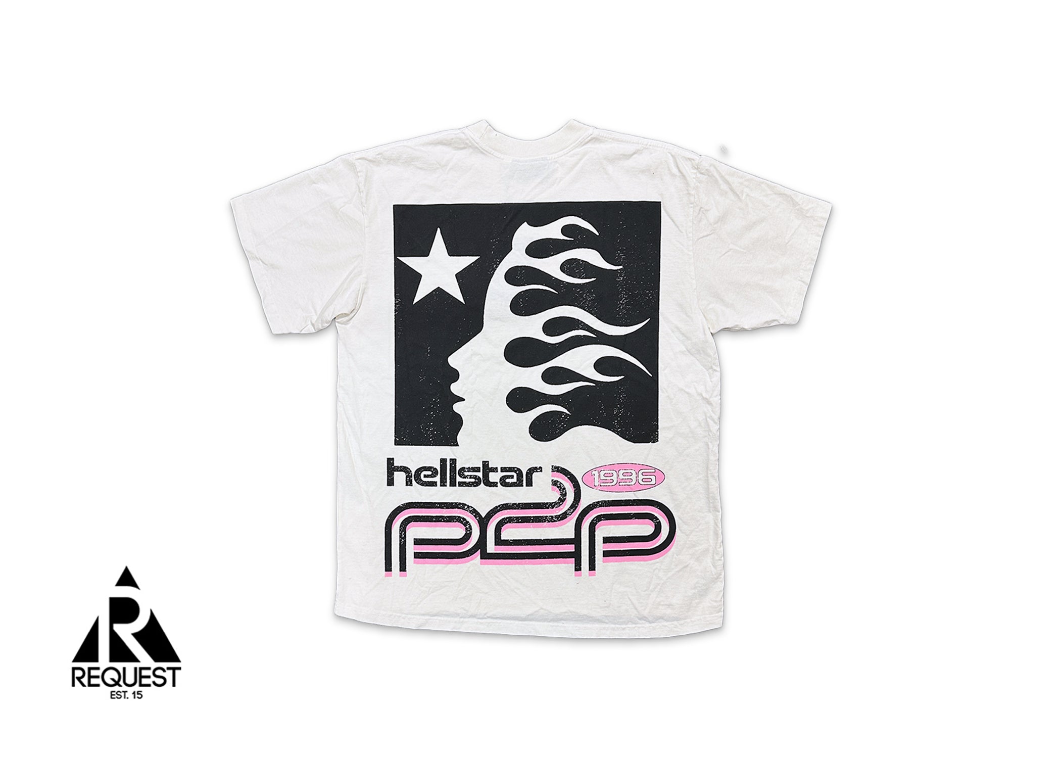 Hellstar, Sport Logo Tee "White/Pink"