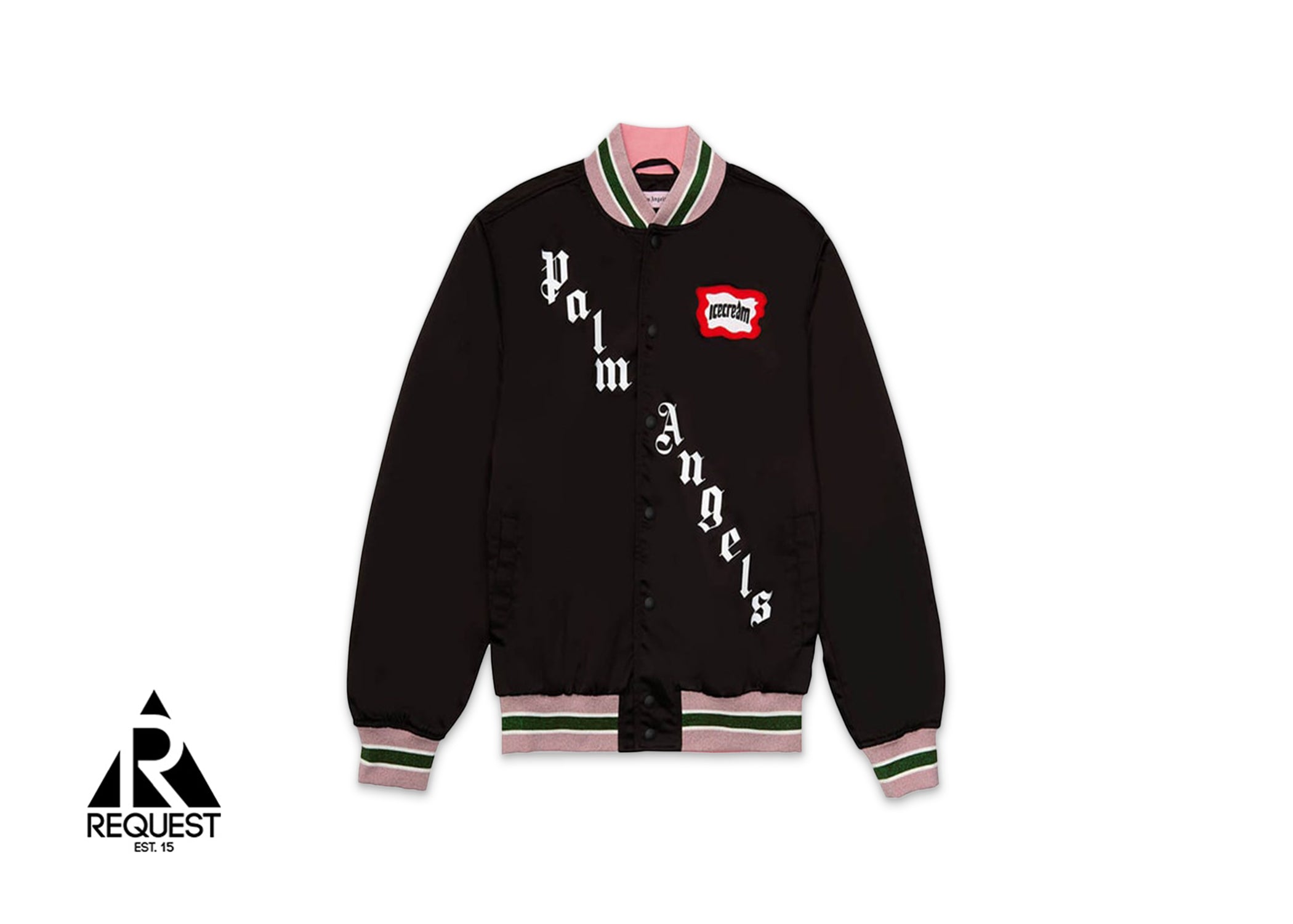 Palm Angels x ICE CREAM Varsity Jacket “Black”