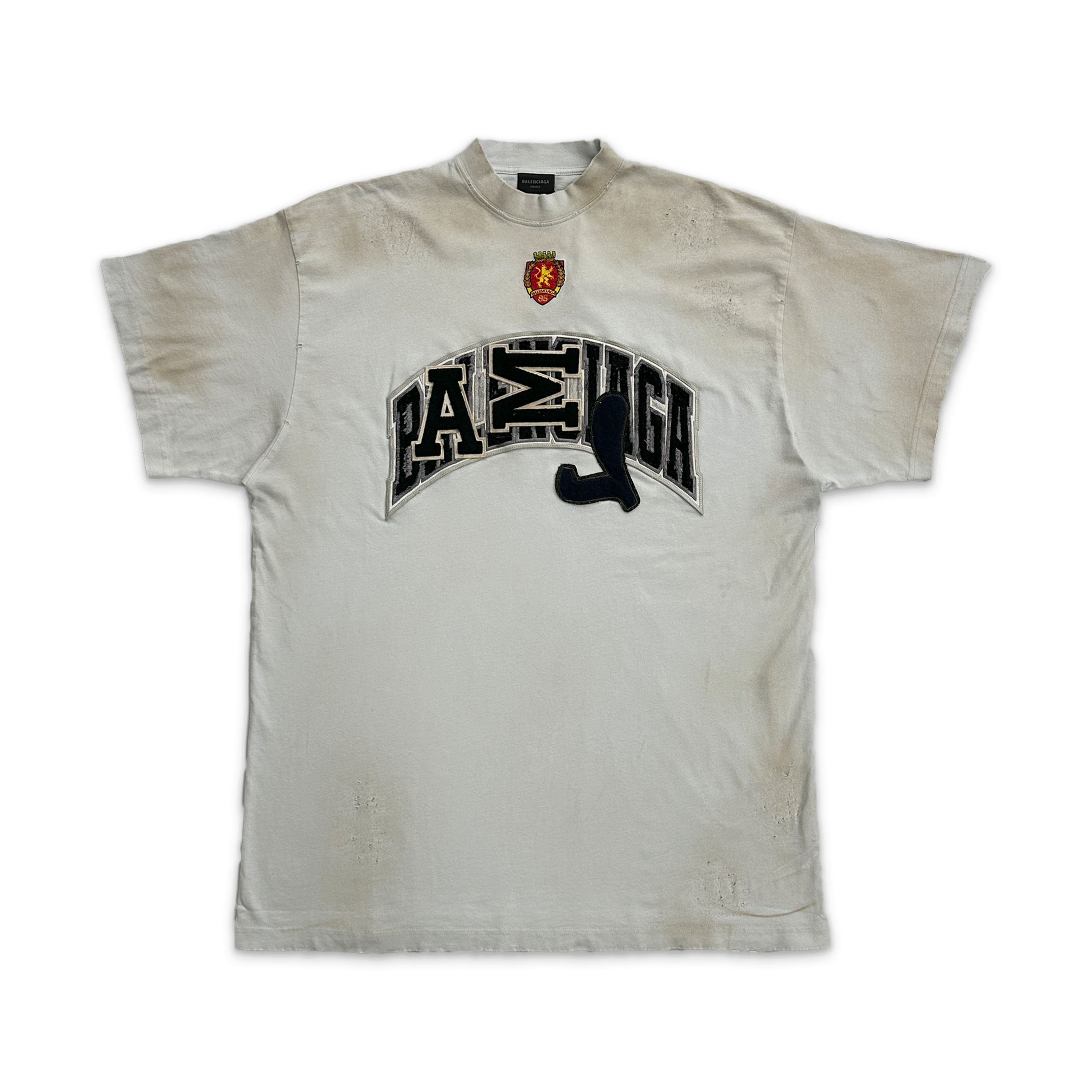 Balenciaga, Skater Logo Tee "Dirty White"