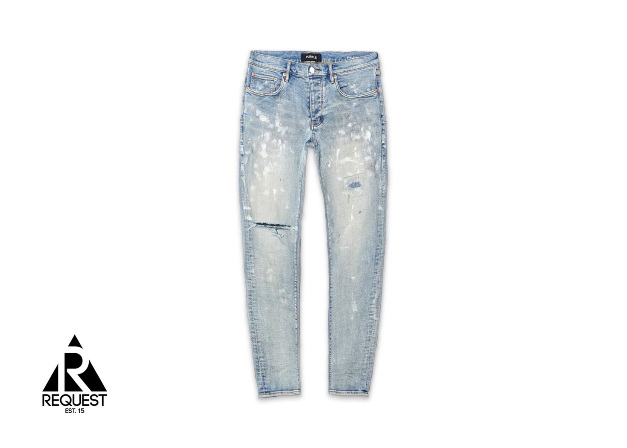 Purple Brand Jeans "Light Indigo Paint Blowout"