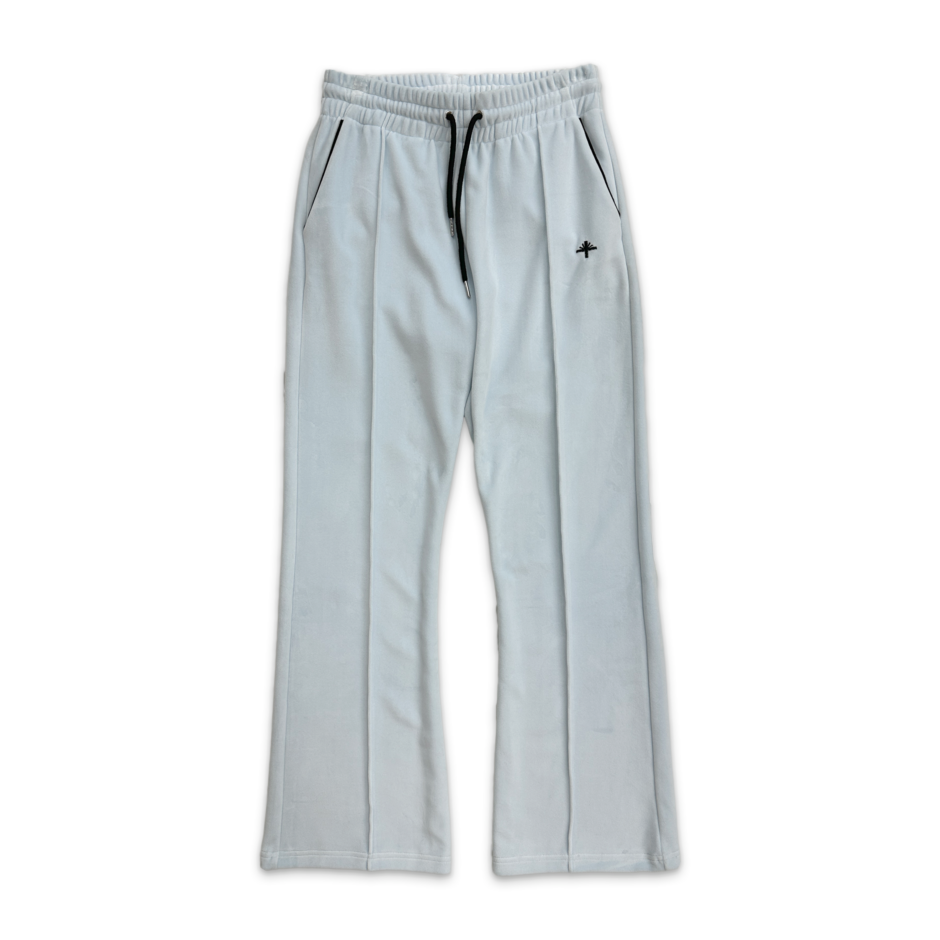 Vertabrae, Velour Flare Pants "Baby Blue"