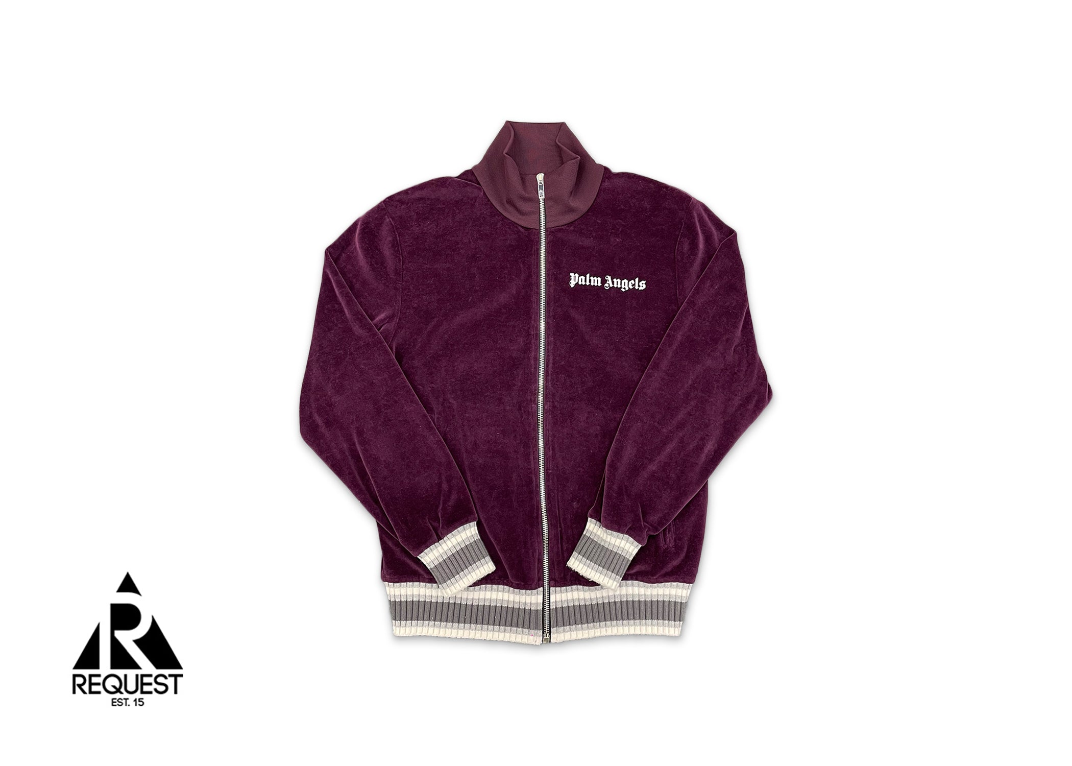 Palm Angels Velvet Track Jacket "Purple"