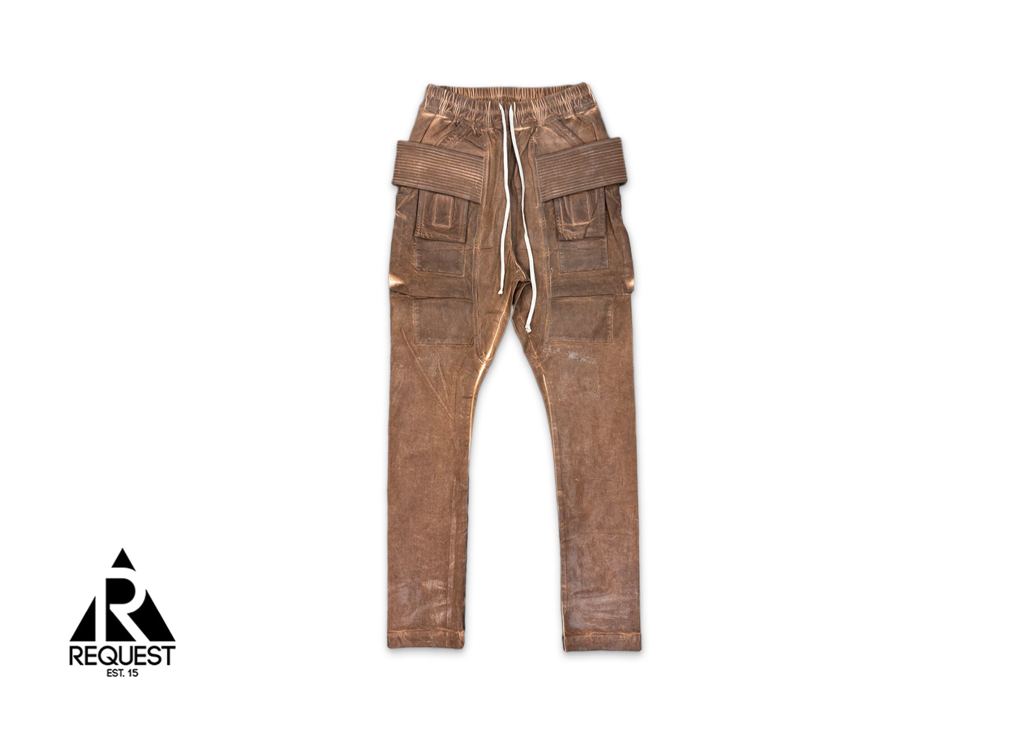 Rick Owens DRKSHDW, Creatch Cargo Drawstring Pants "Over-dyed Henna Brown"