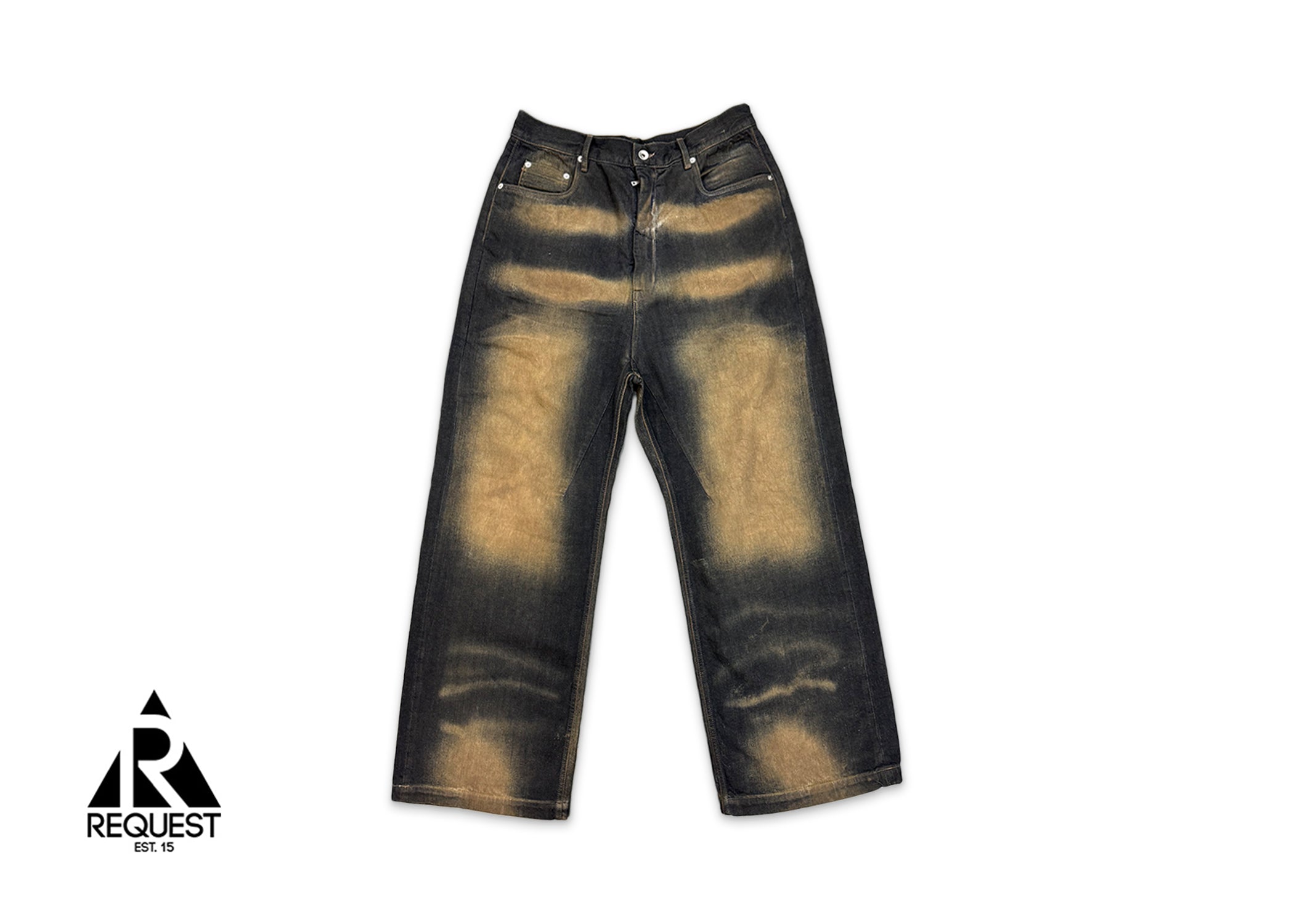 Rick Owens DRKSHDW, Geth Cut Denim "Mud Wash"