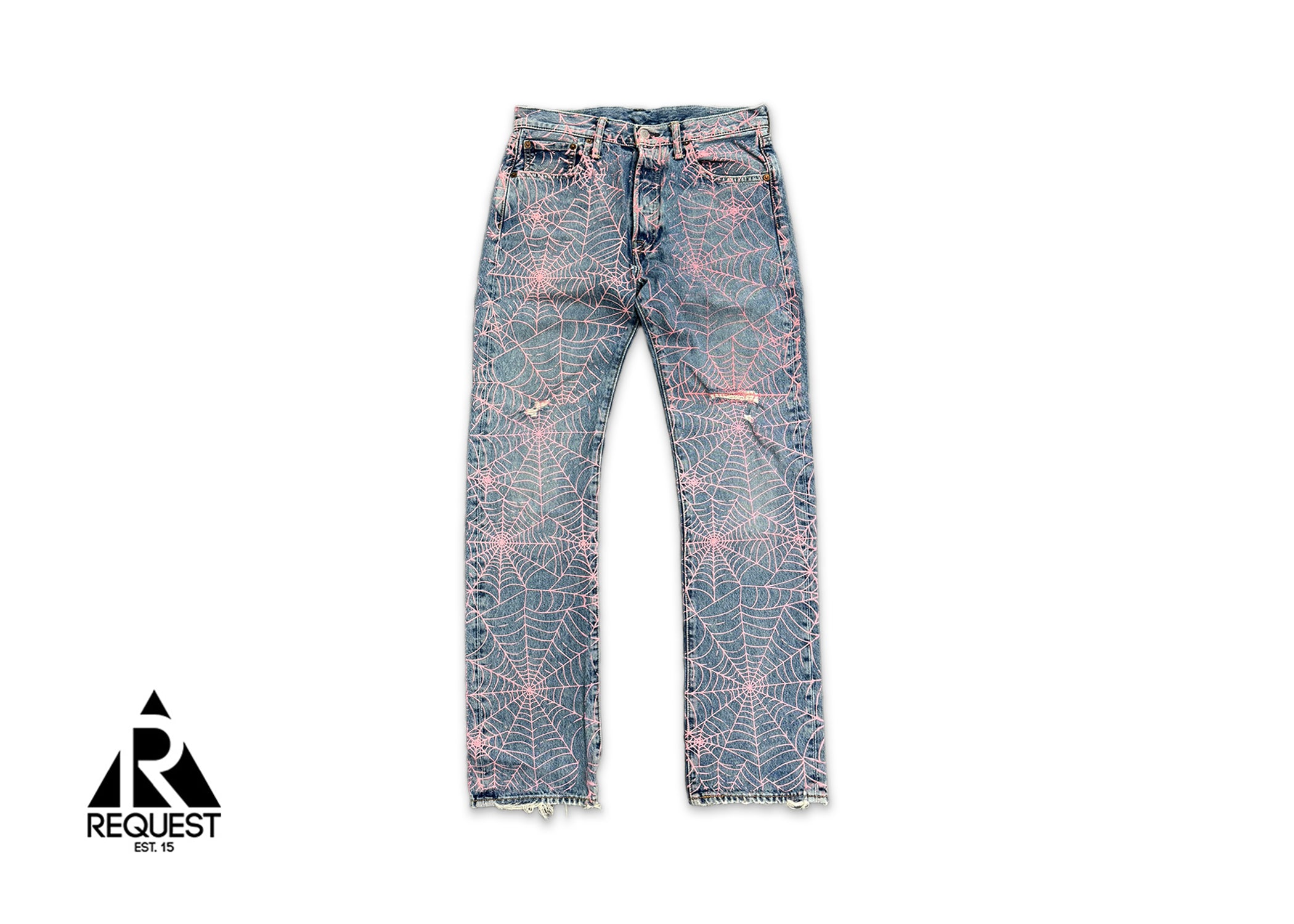 Sp5der, Levi's 501 Vintage AOP Web Denim "Light Wash"