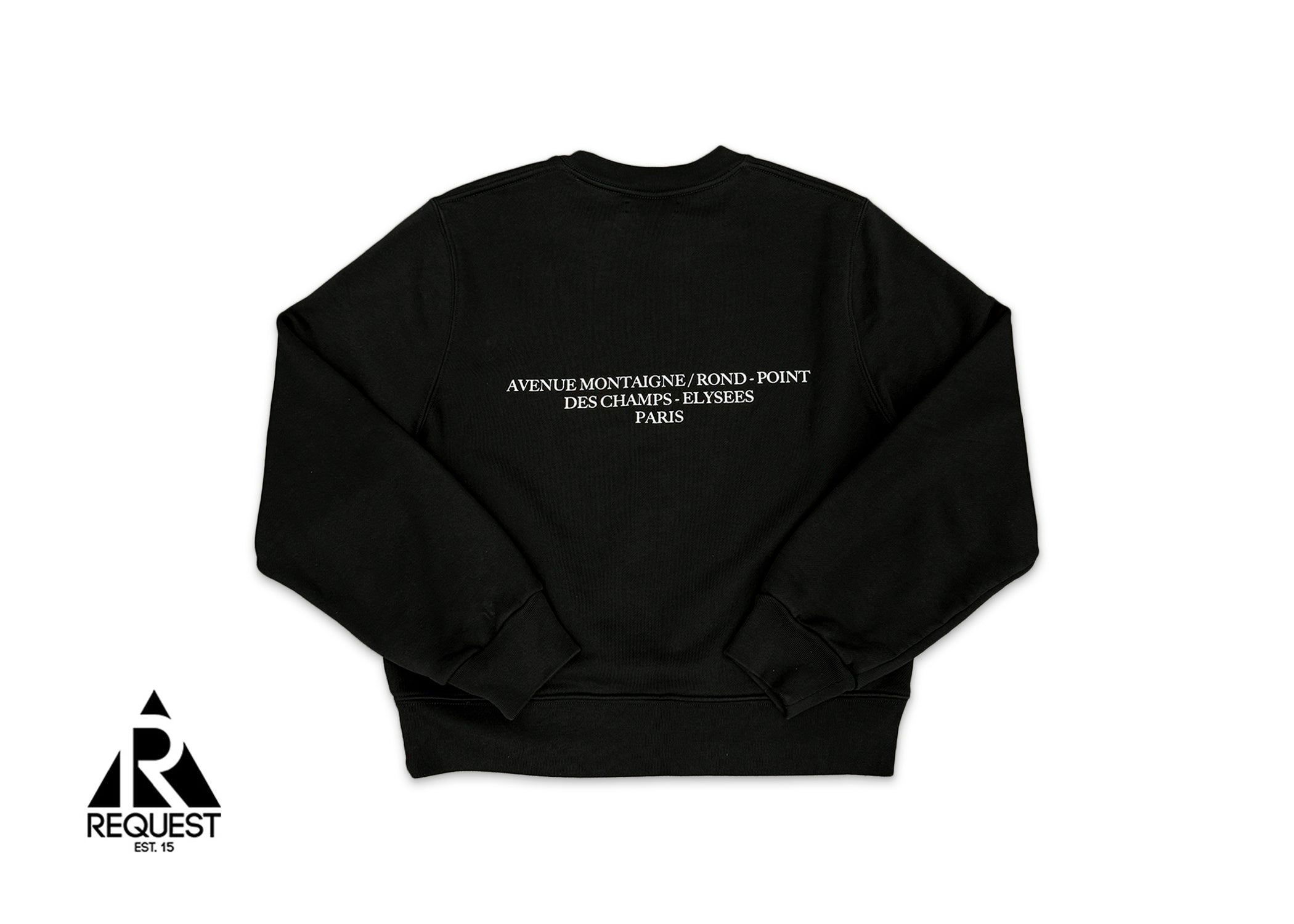 Amiri, Paris Logo Crewneck Sweatshirt "Black"