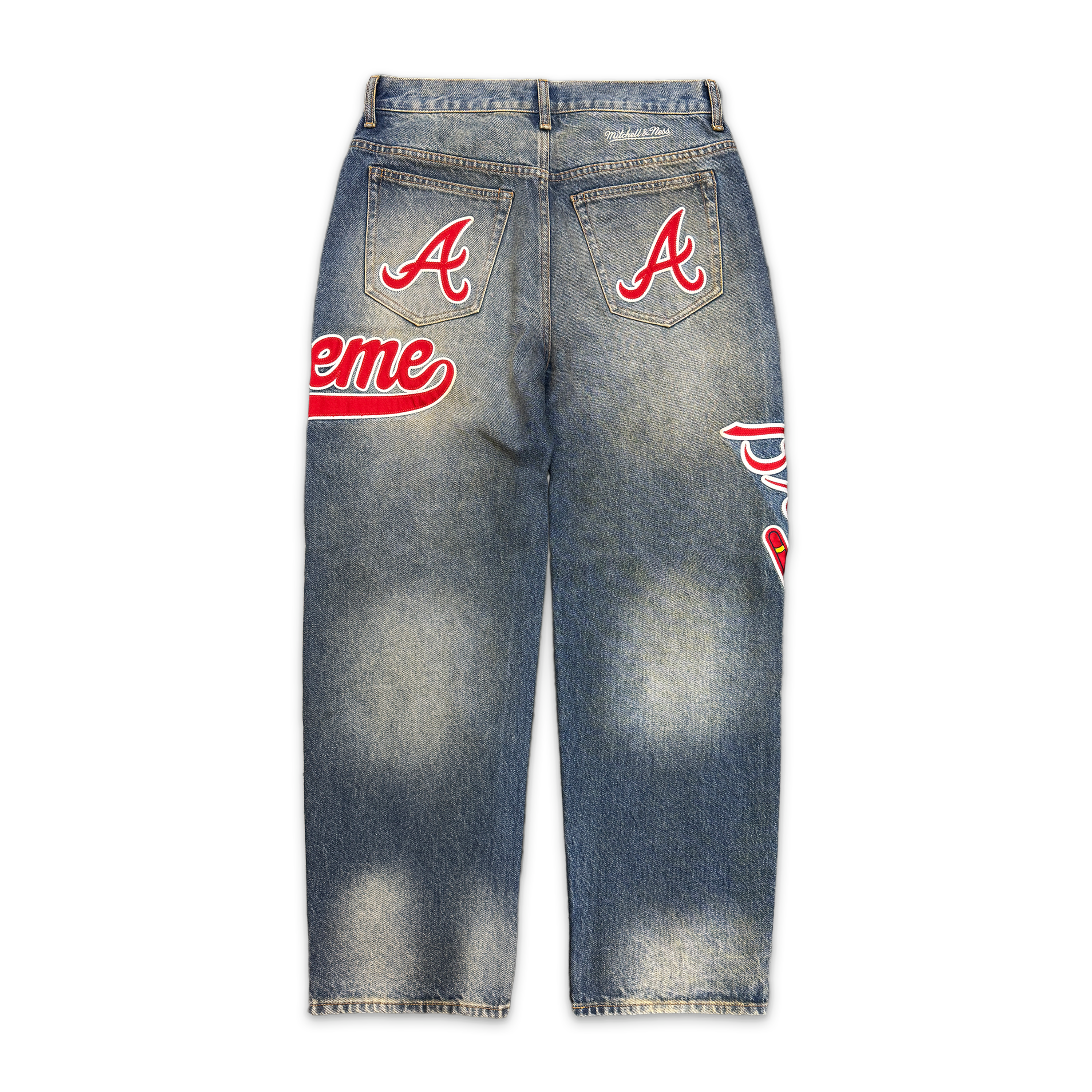 x Mitchell & Ness Loose Fit Jean Braves "Indigo"