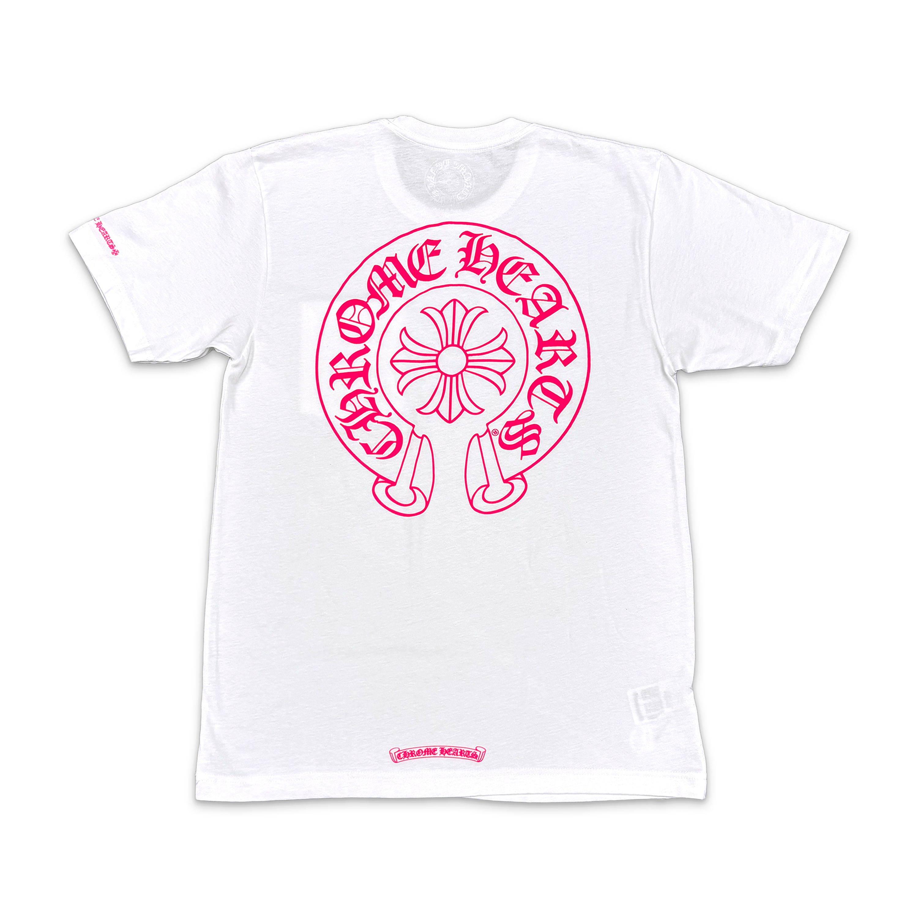 Horseshoe Pocket Logo Tee "White/Pink"